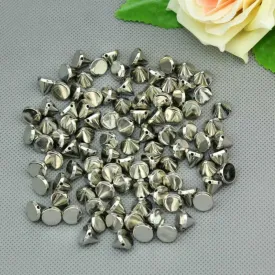 100pcs/Pack 10mm Round Cone Spike Stud Rivet Spots Punk Clothes Shoes Bag Belt Garment Accessories