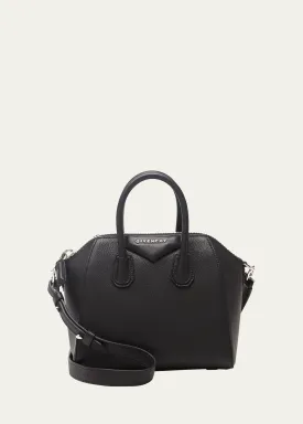 Antigona Mini Top Handle Bag in Grained Leather