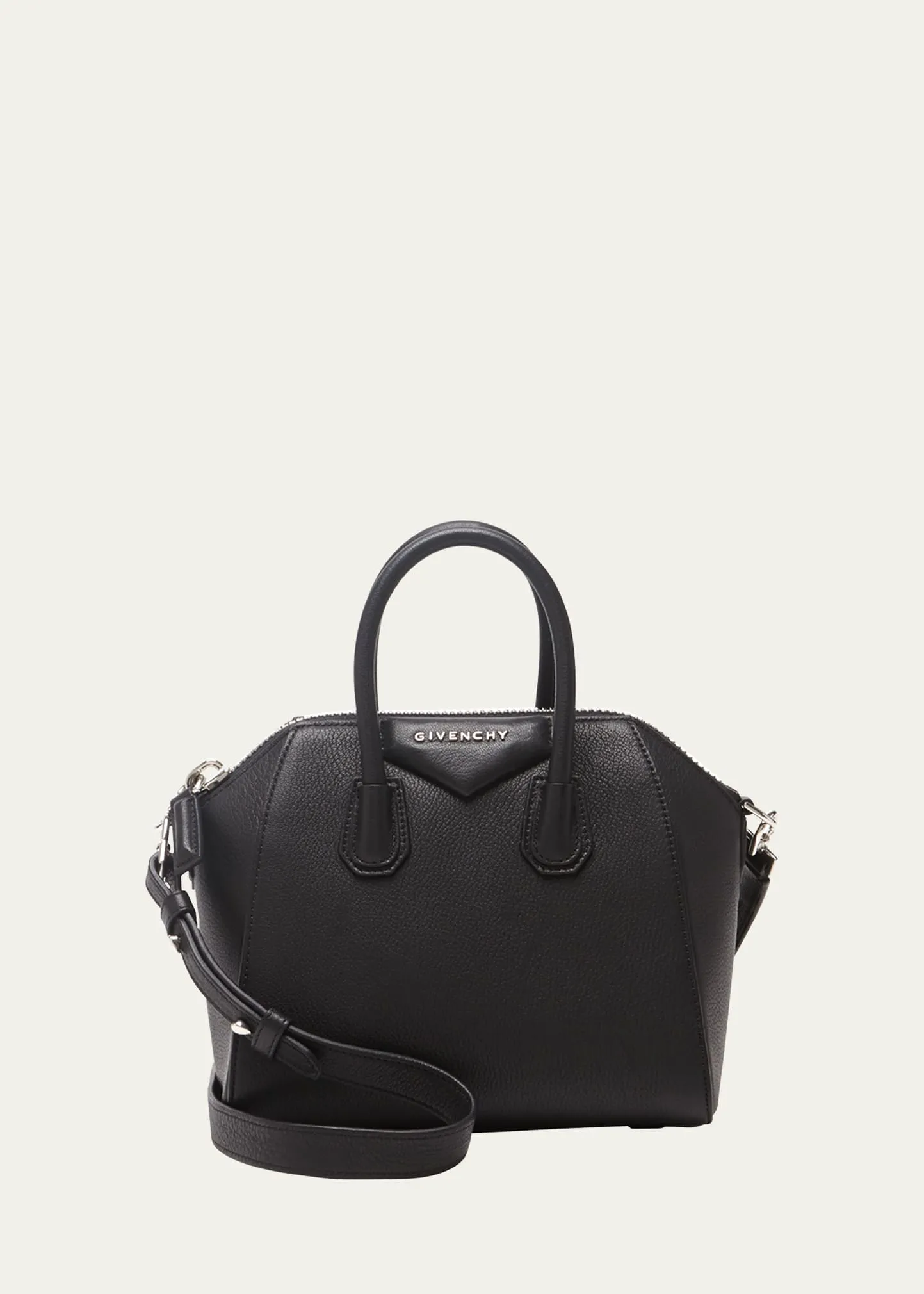 Antigona Mini Top Handle Bag in Grained Leather