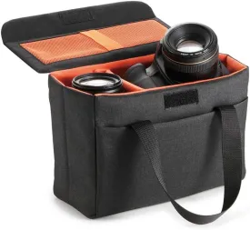 BAIGIO Camera Insert Bag Camera Cube Foldable Camera Bag Insert with Handle DSLR SLR Camera Insert for Backpack Shockproof and Water-resistant Protective Camera Inner Organizer