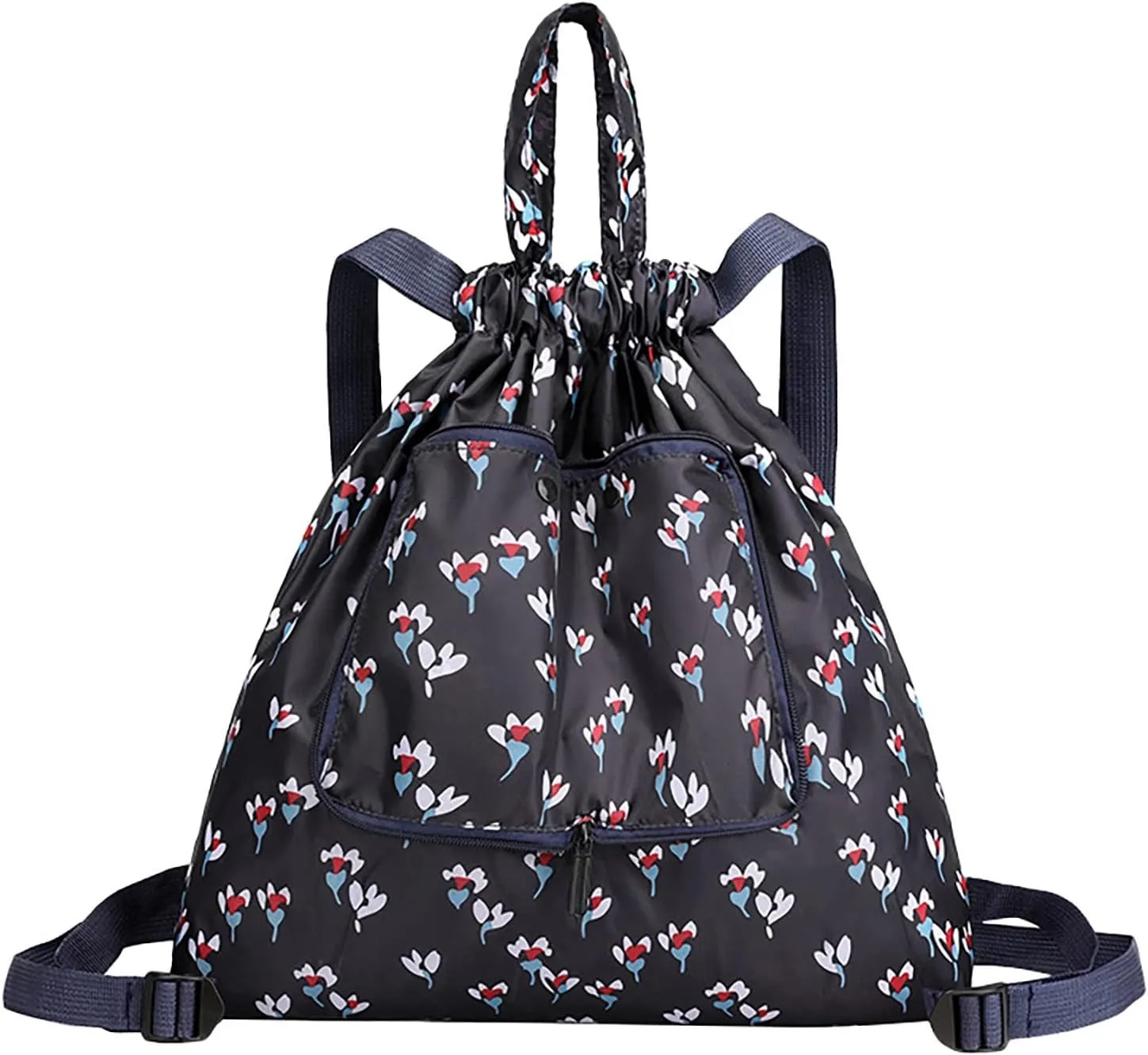 Beach Tote Bag Drawstring Seal Folding Sports Fitness Backpack Light Travel Day-Pack For Gym Outdoor Mens Beach Travel F