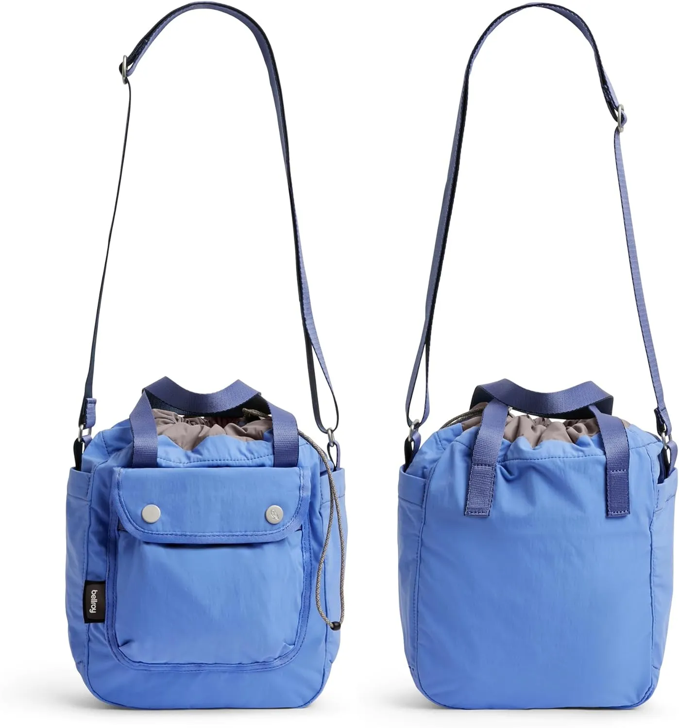 Bellroy Cinch Bucket Bag (compact 9 liter lightweight crossbody bag with external organization, internal zip pocket, adjustable shoulder strap, and adapts to be carried three ways) - DenimBlue