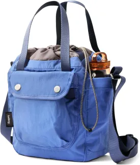 Bellroy Cinch Bucket Bag (compact 9 liter lightweight crossbody bag with external organization, internal zip pocket, adjustable shoulder strap, and adapts to be carried three ways) - DenimBlue