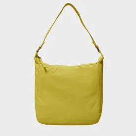 'BIANCA' Illuminating Yellow Pebble Grain Leather Slouchy Hobo Bag