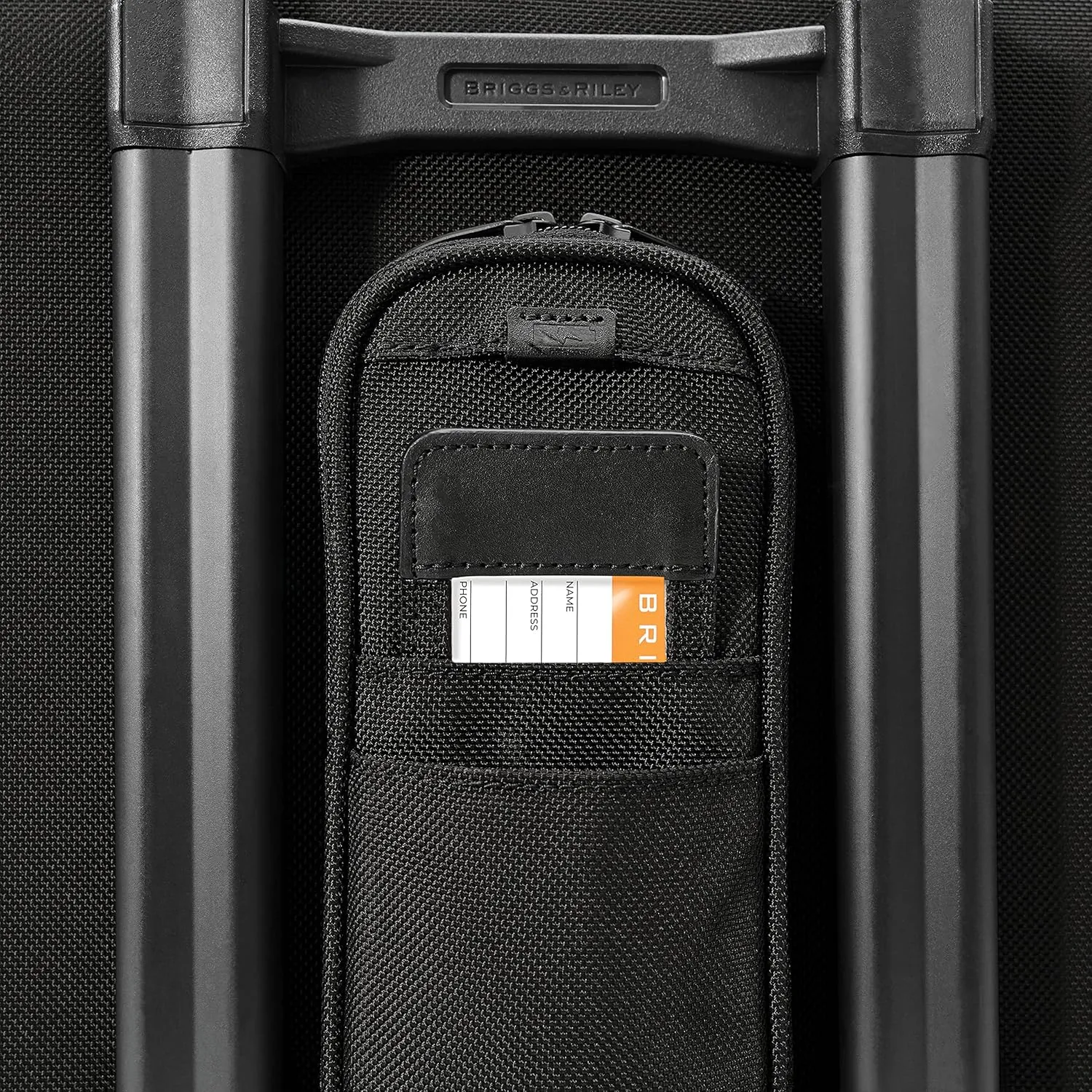Briggs & Riley 21" Carry-On Wheeled Garment Spinner - Carry On Luggage for Travel, Suitcases with Wheels, Softside Rolling Bag for Men & Women, Built in Hook for Clothes - Baseline Collection, Black