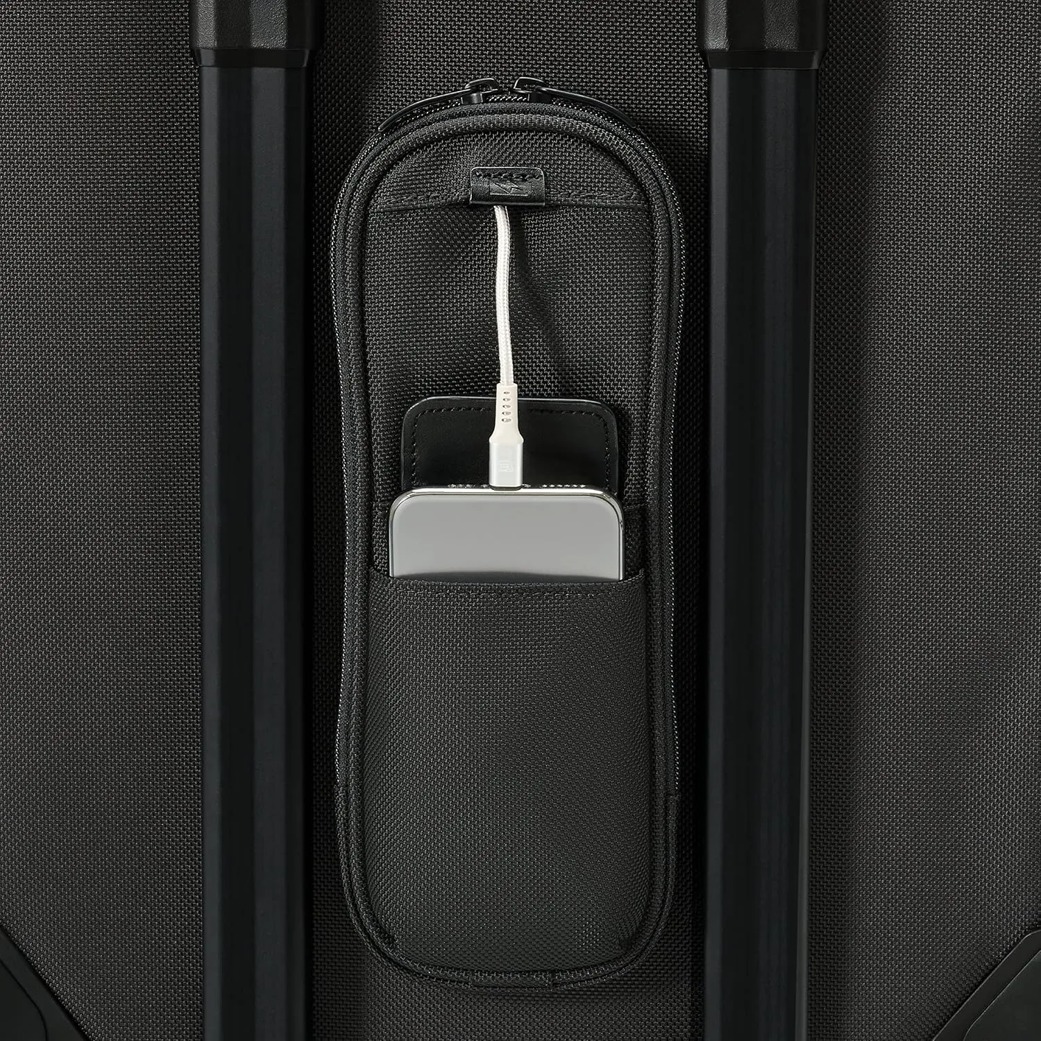 Briggs & Riley 21" Carry-On Wheeled Garment Spinner - Carry On Luggage for Travel, Suitcases with Wheels, Softside Rolling Bag for Men & Women, Built in Hook for Clothes - Baseline Collection, Black