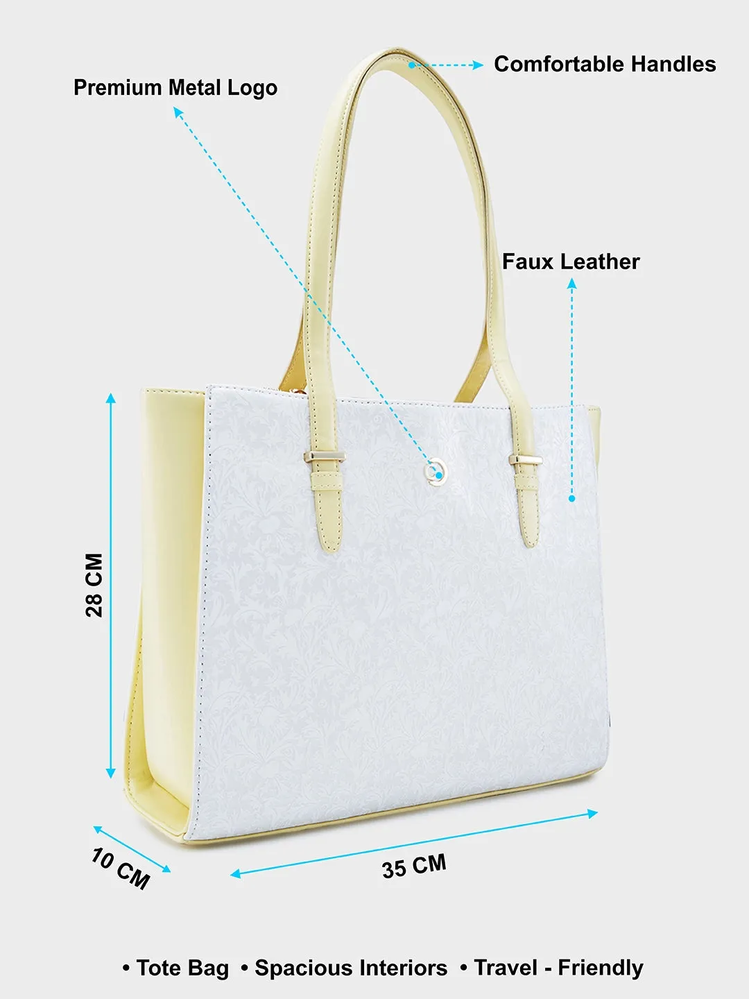 Caprese Aurora Tote Large Yellow