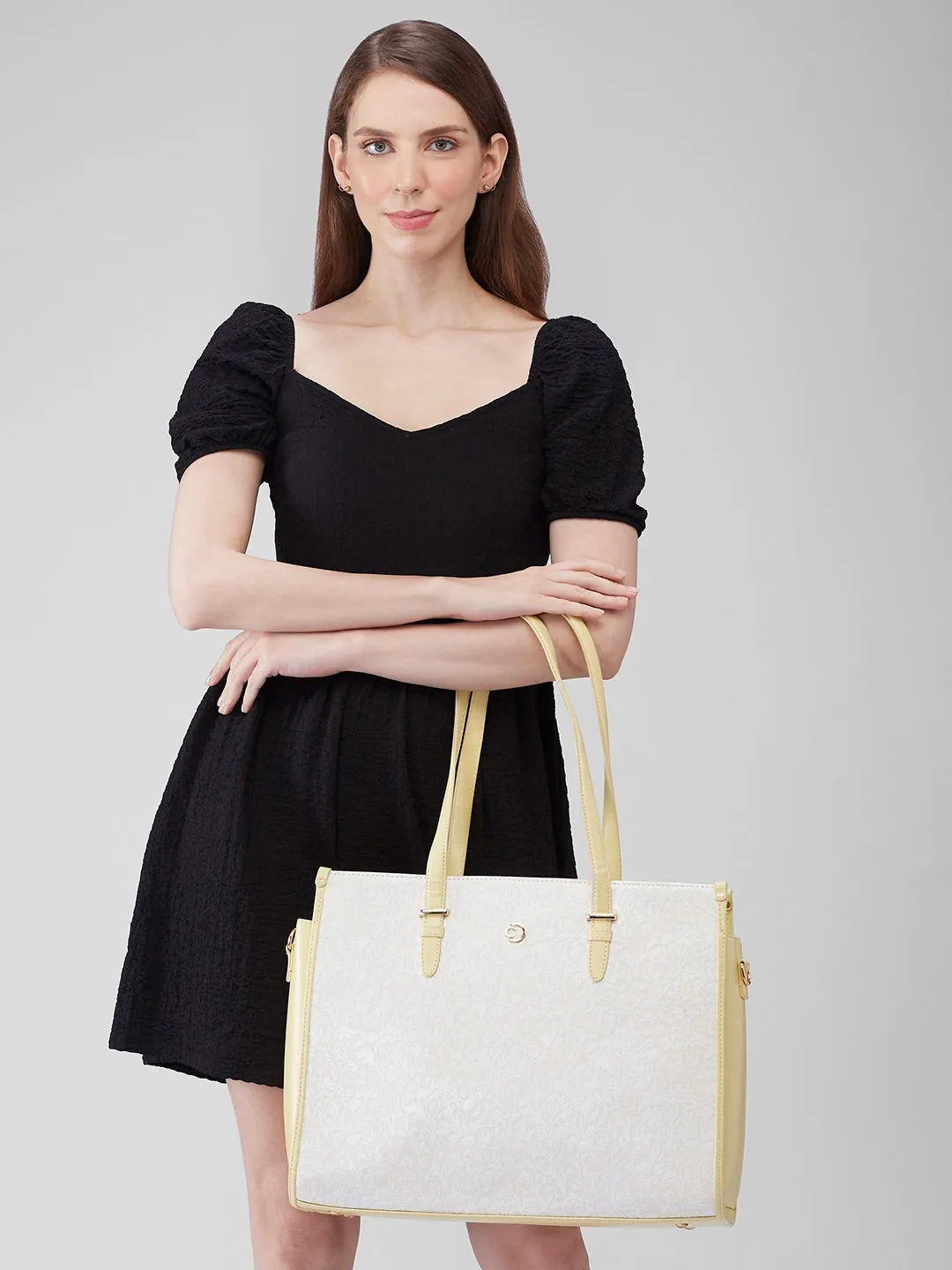 Caprese Aurora Tote Large Yellow