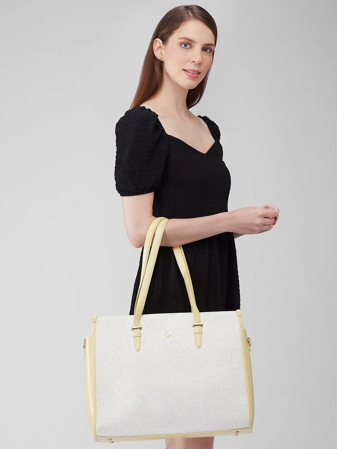 Caprese Aurora Tote Large Yellow