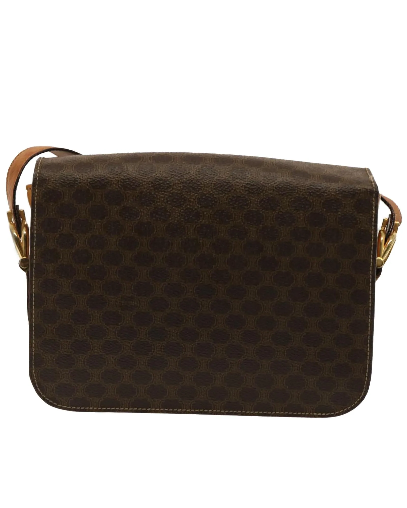 CELINE Cabas Shoulder Bag - Brown Canvas