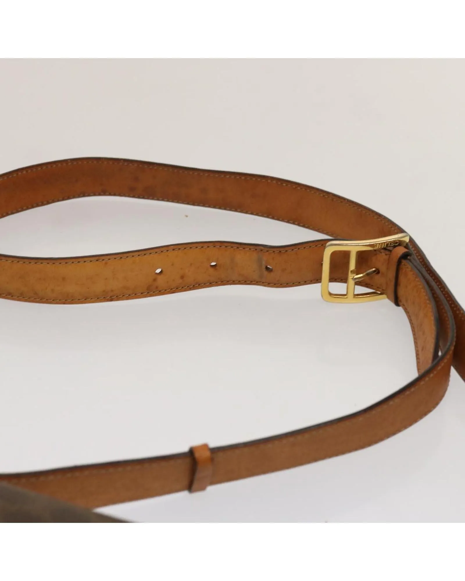 CELINE Cabas Shoulder Bag - Brown Canvas