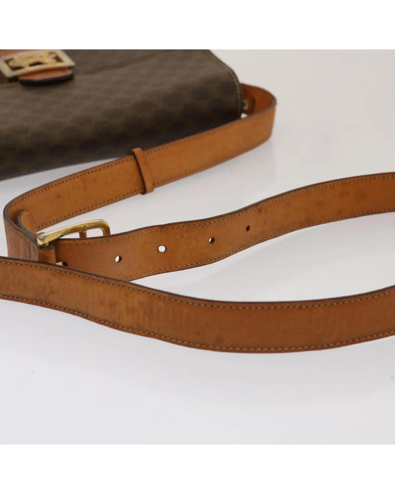 CELINE Cabas Shoulder Bag - Brown Canvas