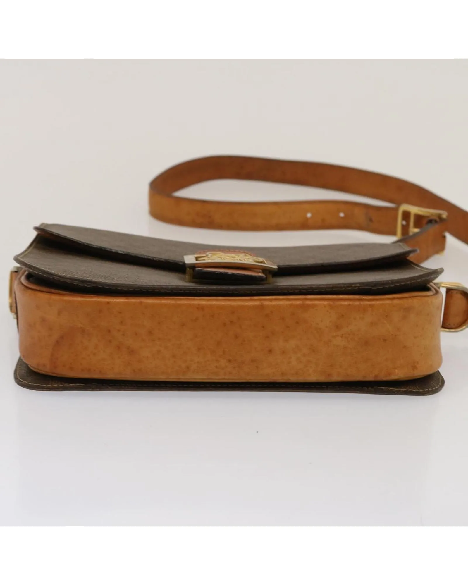 CELINE Cabas Shoulder Bag - Brown Canvas