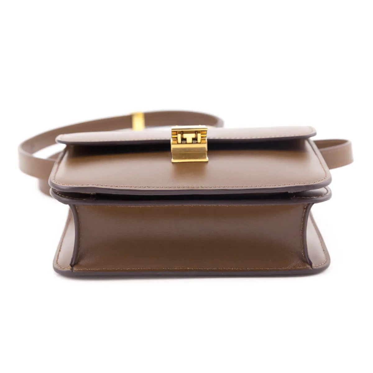 Celine Camel Box Calfskin Teen Classic Box Flap Bag