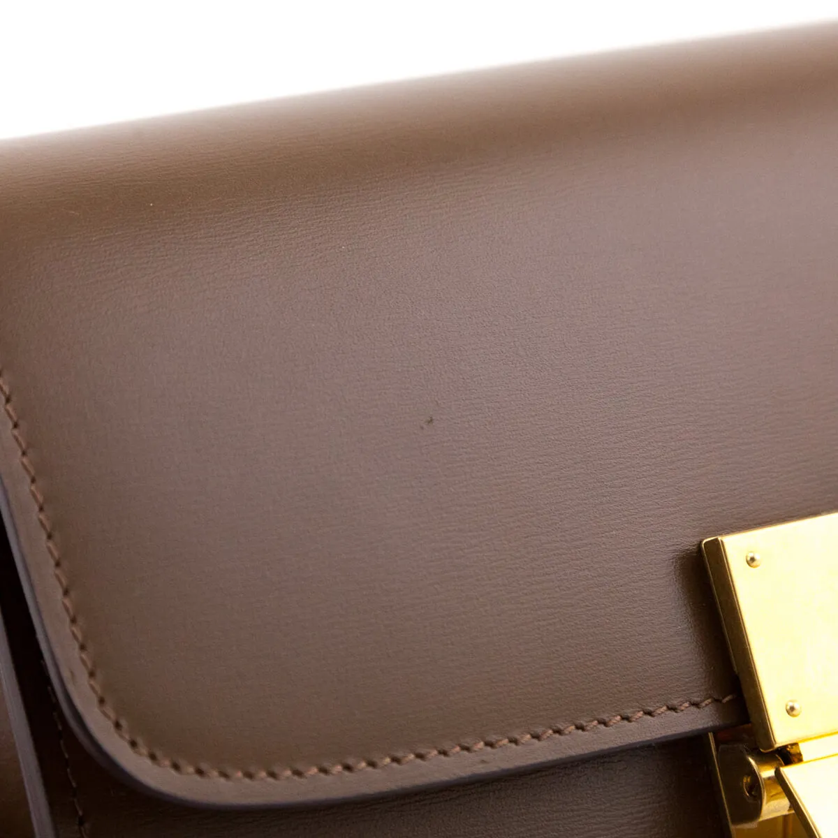 Celine Camel Box Calfskin Teen Classic Box Flap Bag