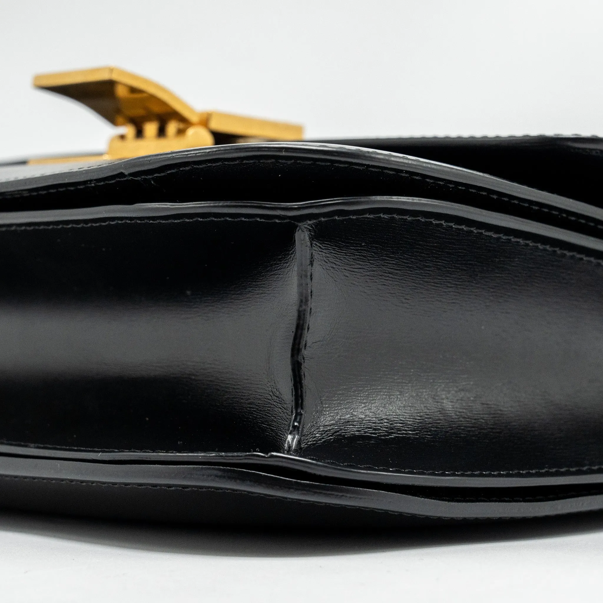 Celine Medium Classic Box Bag Calfskin BLACK