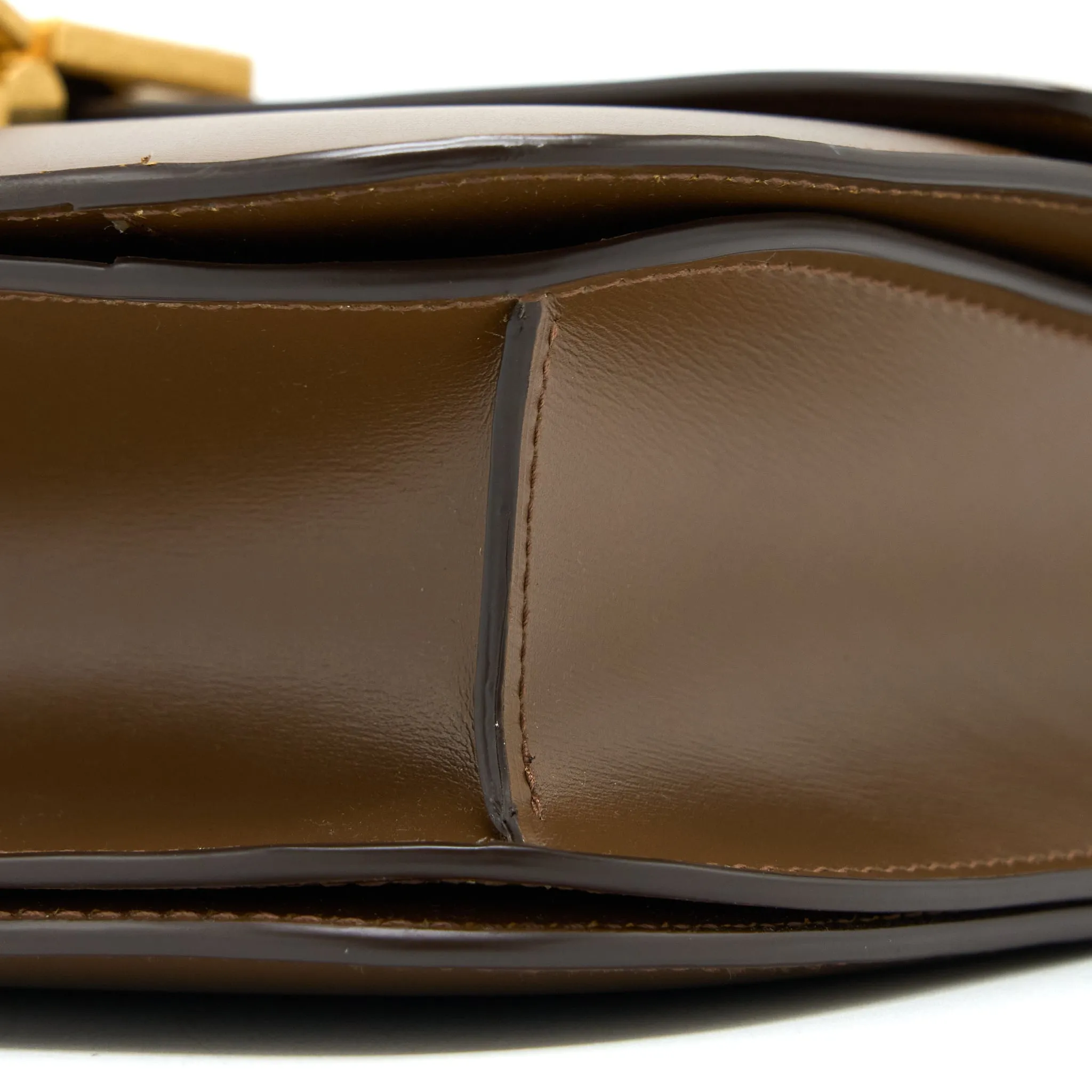 Celine Medium Classic Box Bag Calfskin Caramel Brushed