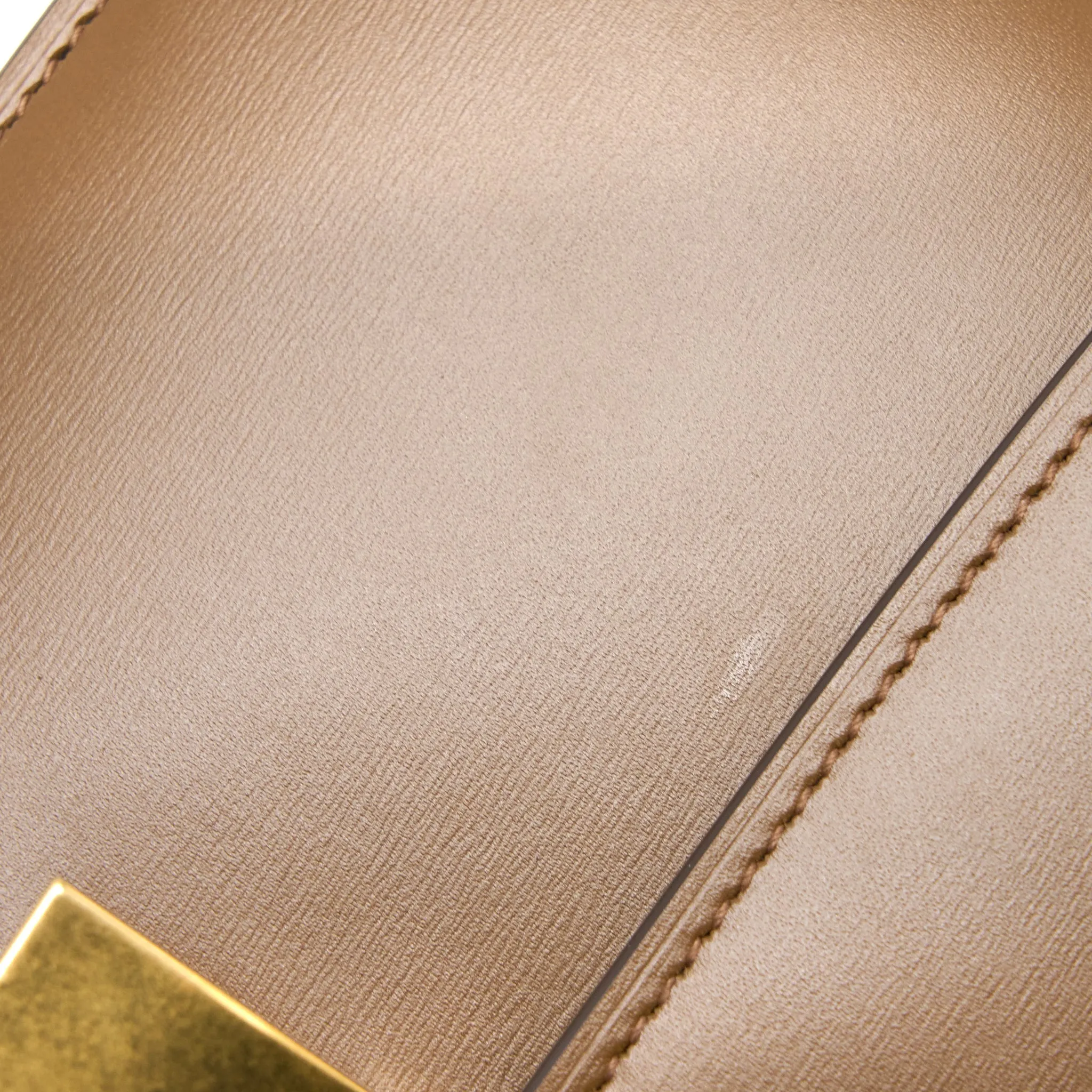Celine Medium Classic Box Bag Calfskin Caramel Brushed