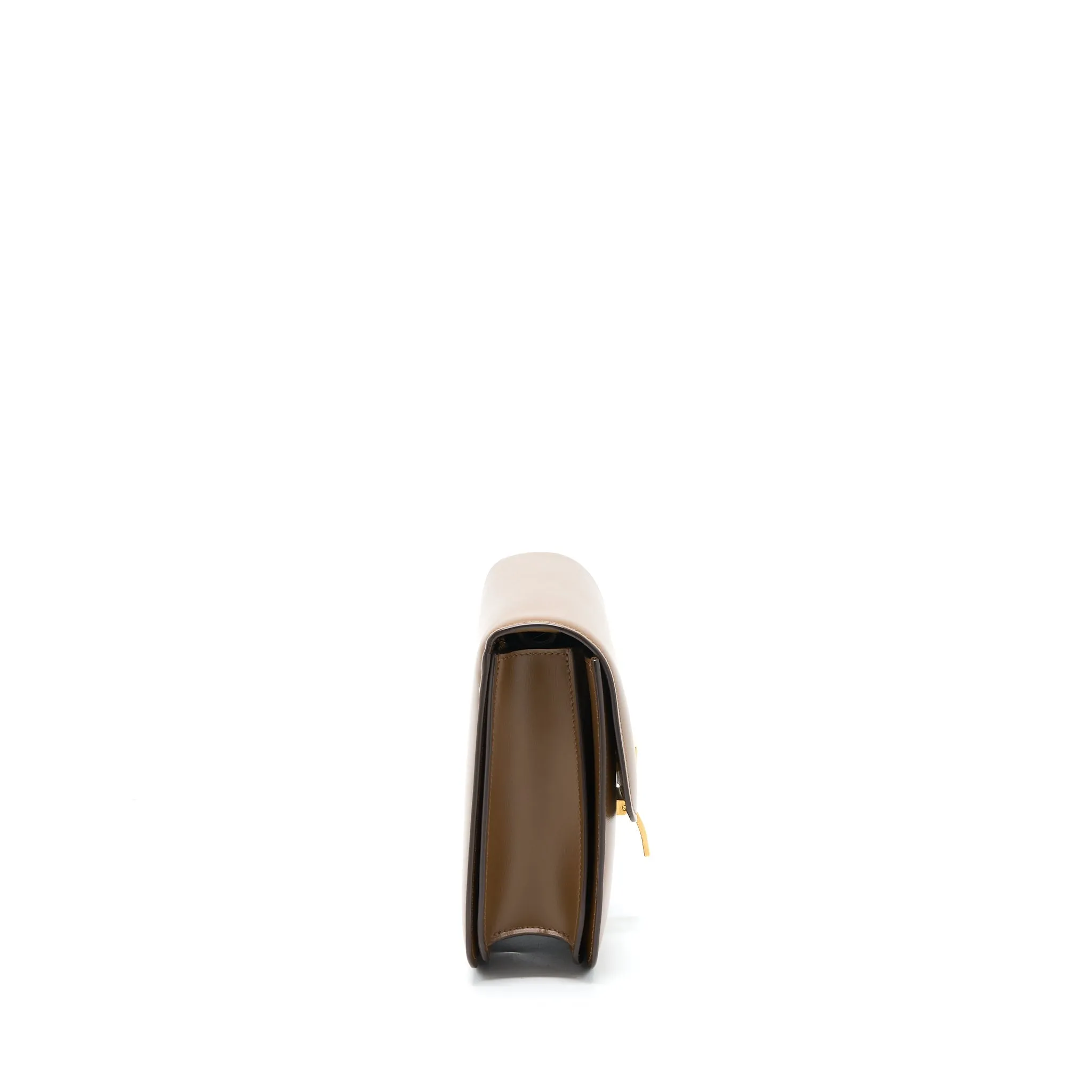 Celine Medium Classic Box Bag Calfskin Caramel Brushed