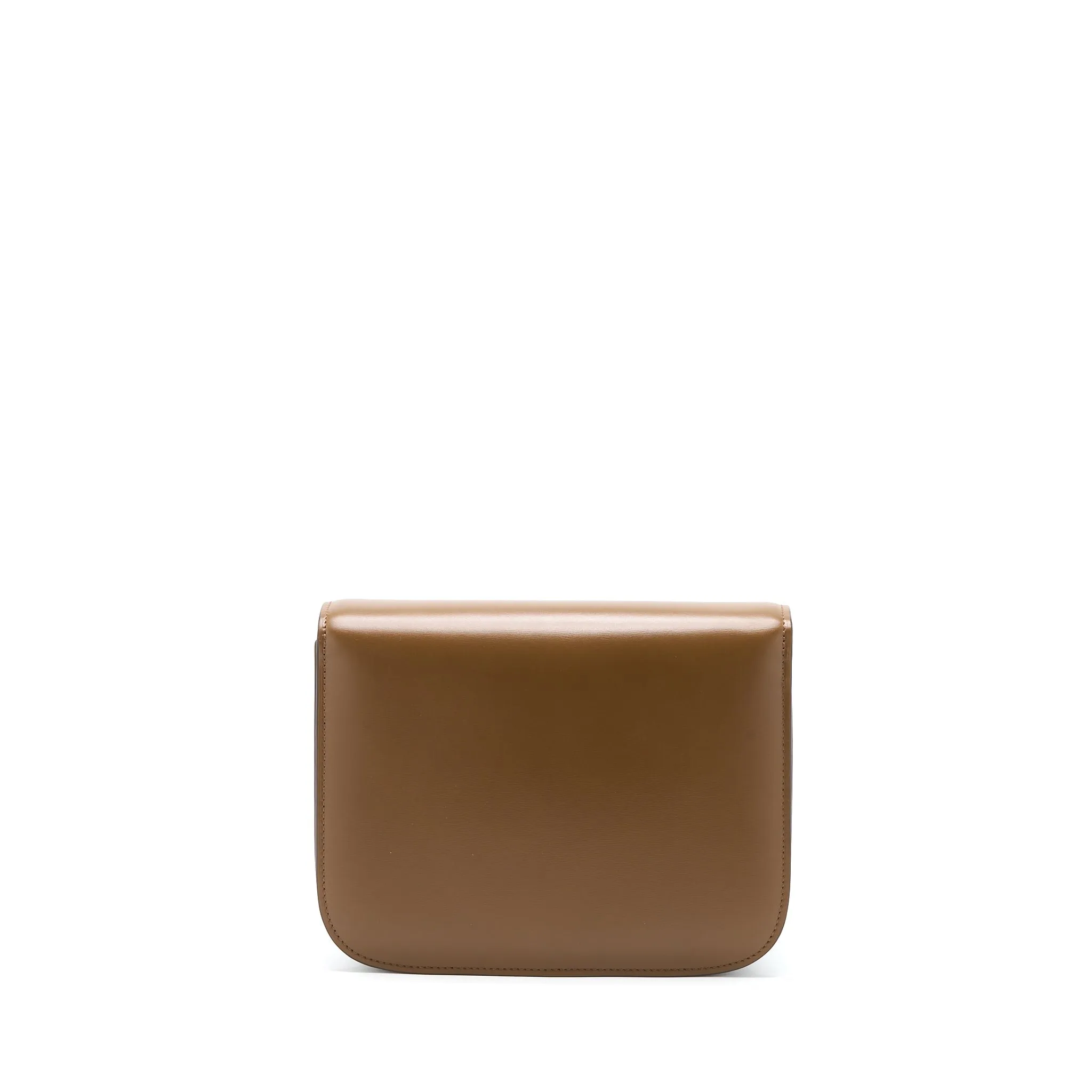 Celine Medium Classic Box Bag Calfskin Caramel Brushed