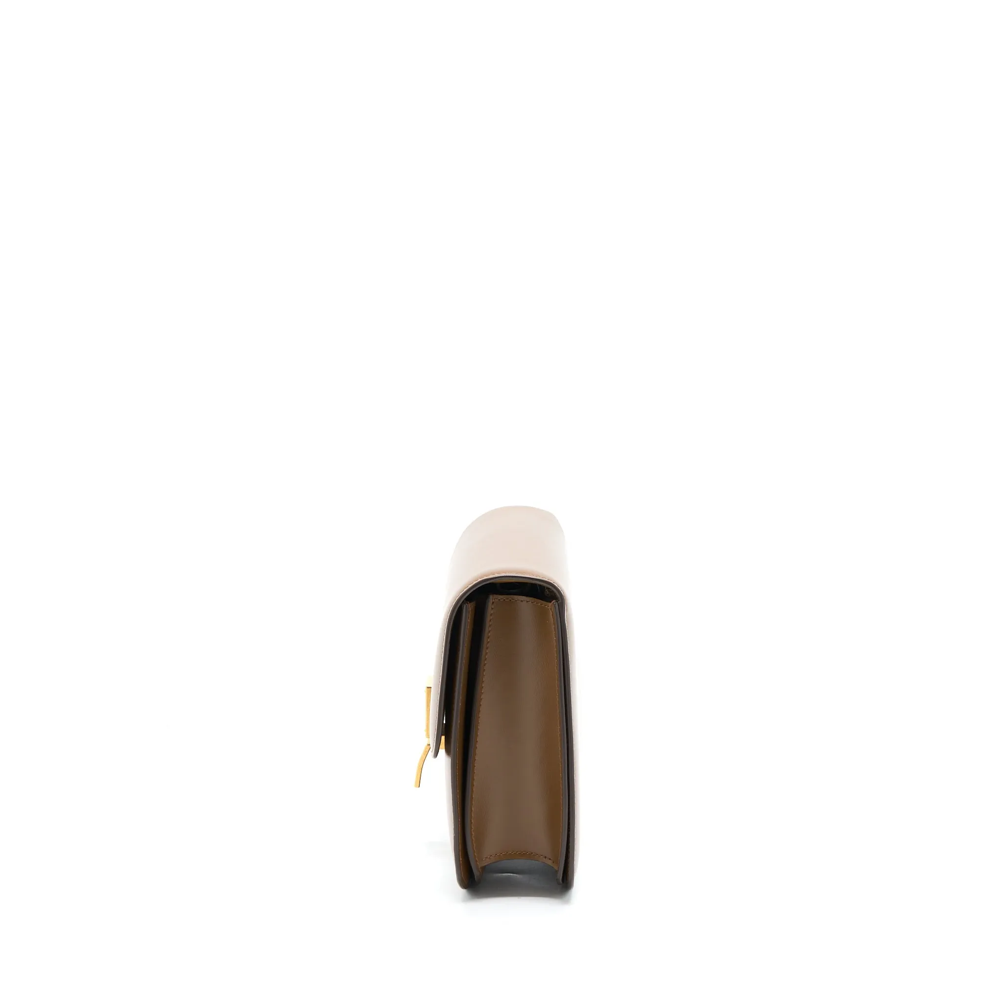 Celine Medium Classic Box Bag Calfskin Caramel Brushed