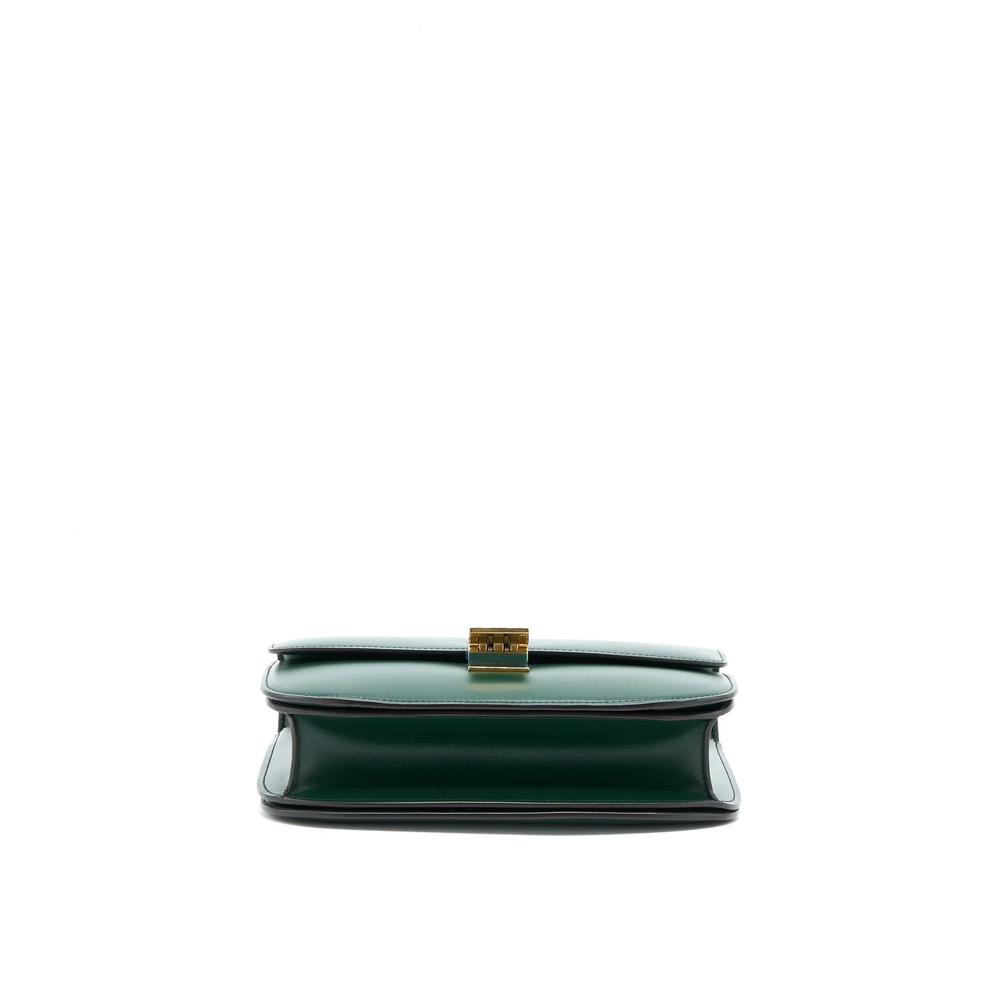 Celine Medium Classic Box Bag Calfskin Green