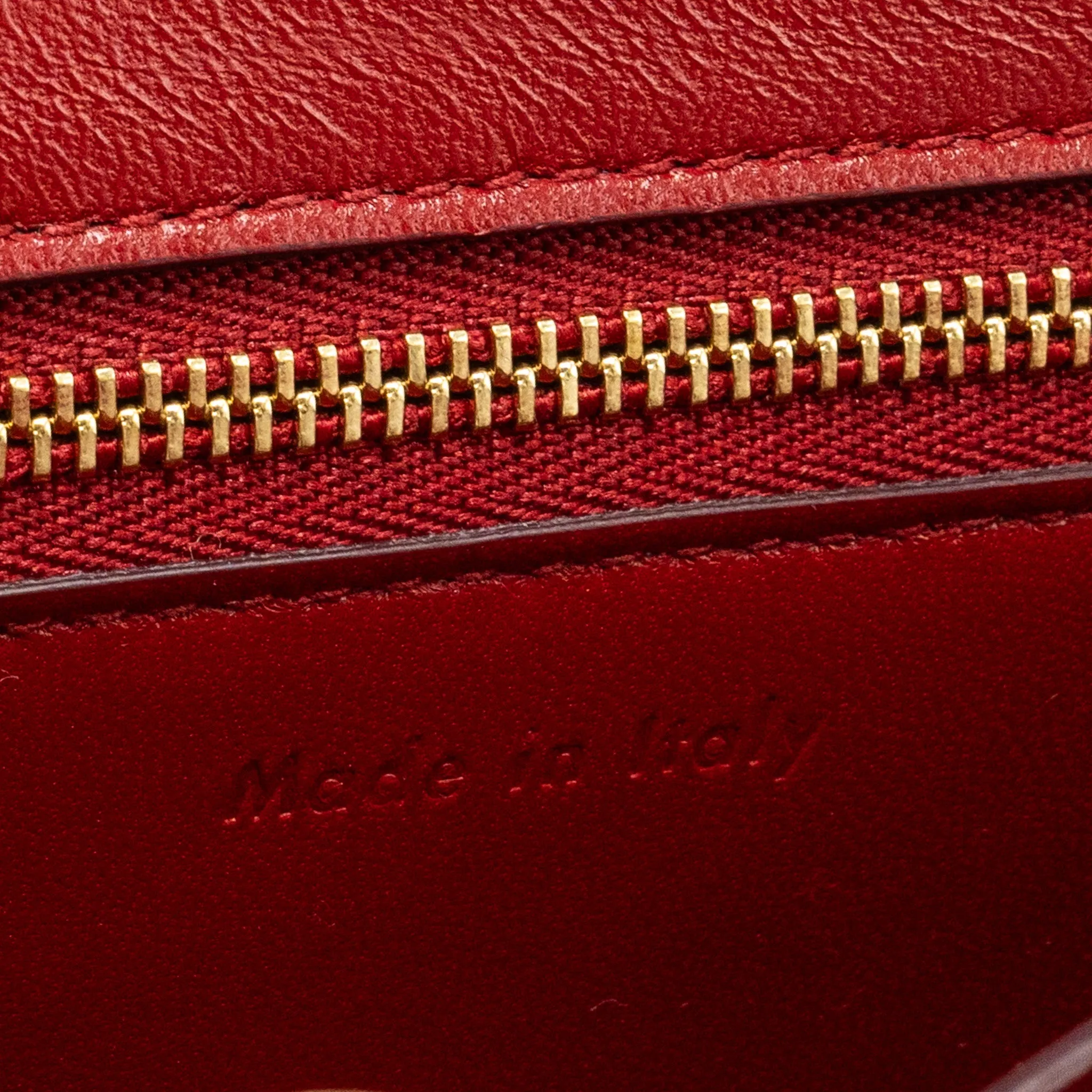 Celine Mini classic box bag calfskin red