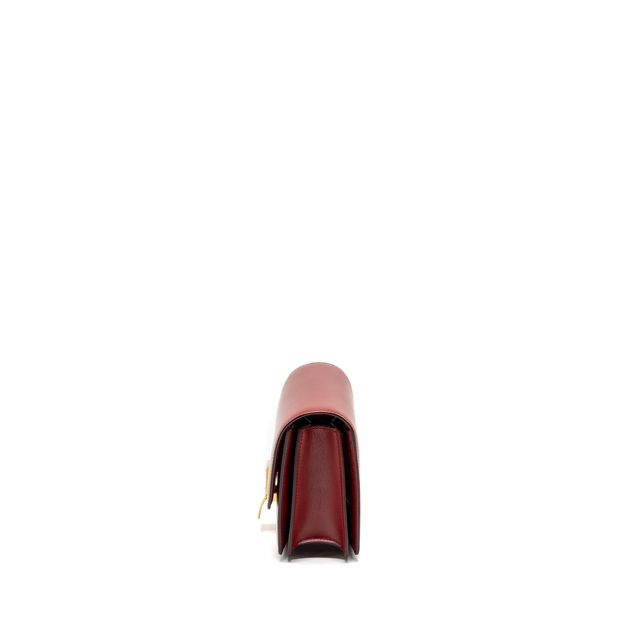 Celine Mini classic box bag calfskin red