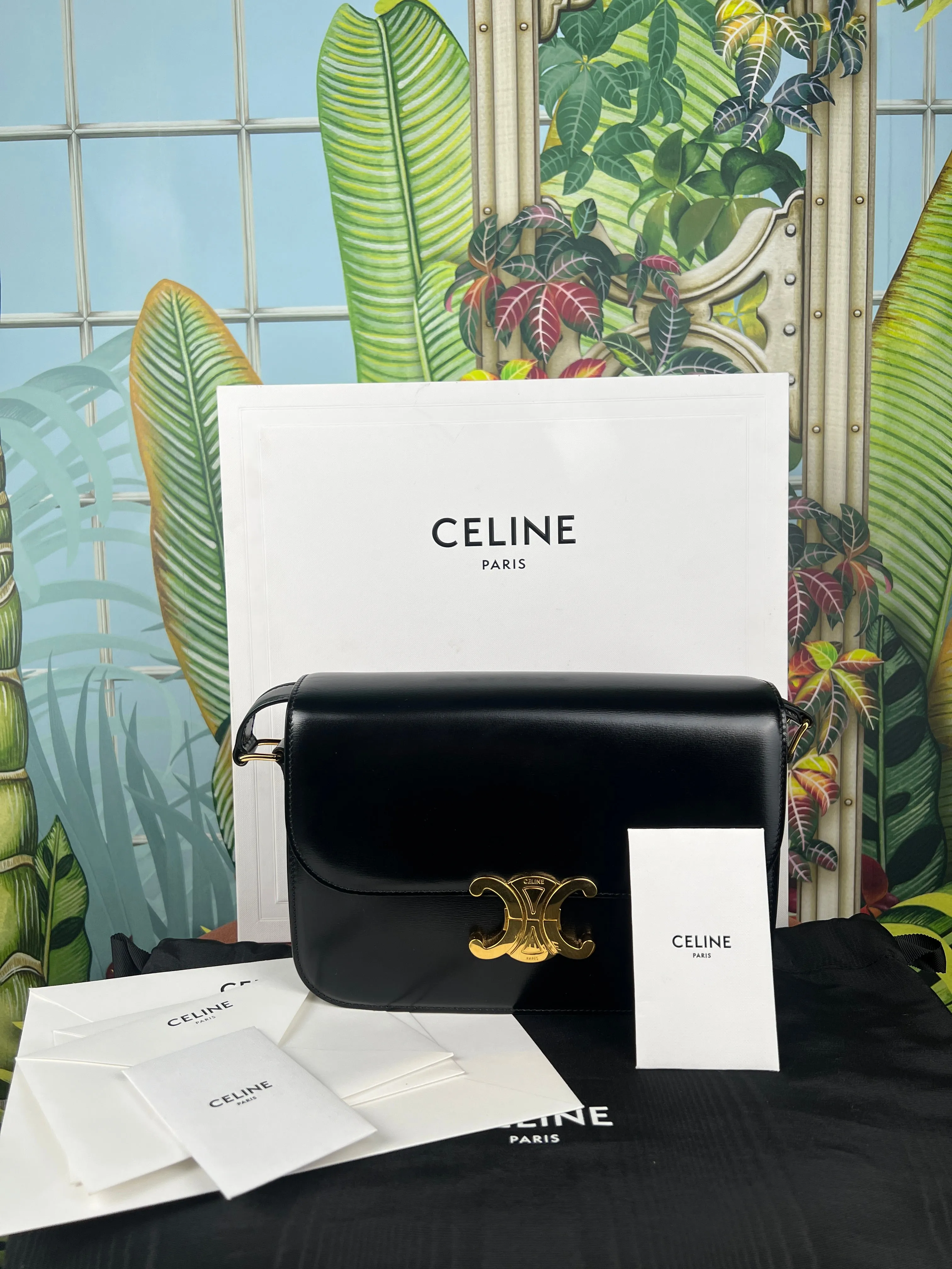 Celine shiny calfskin classic Triomphe bag