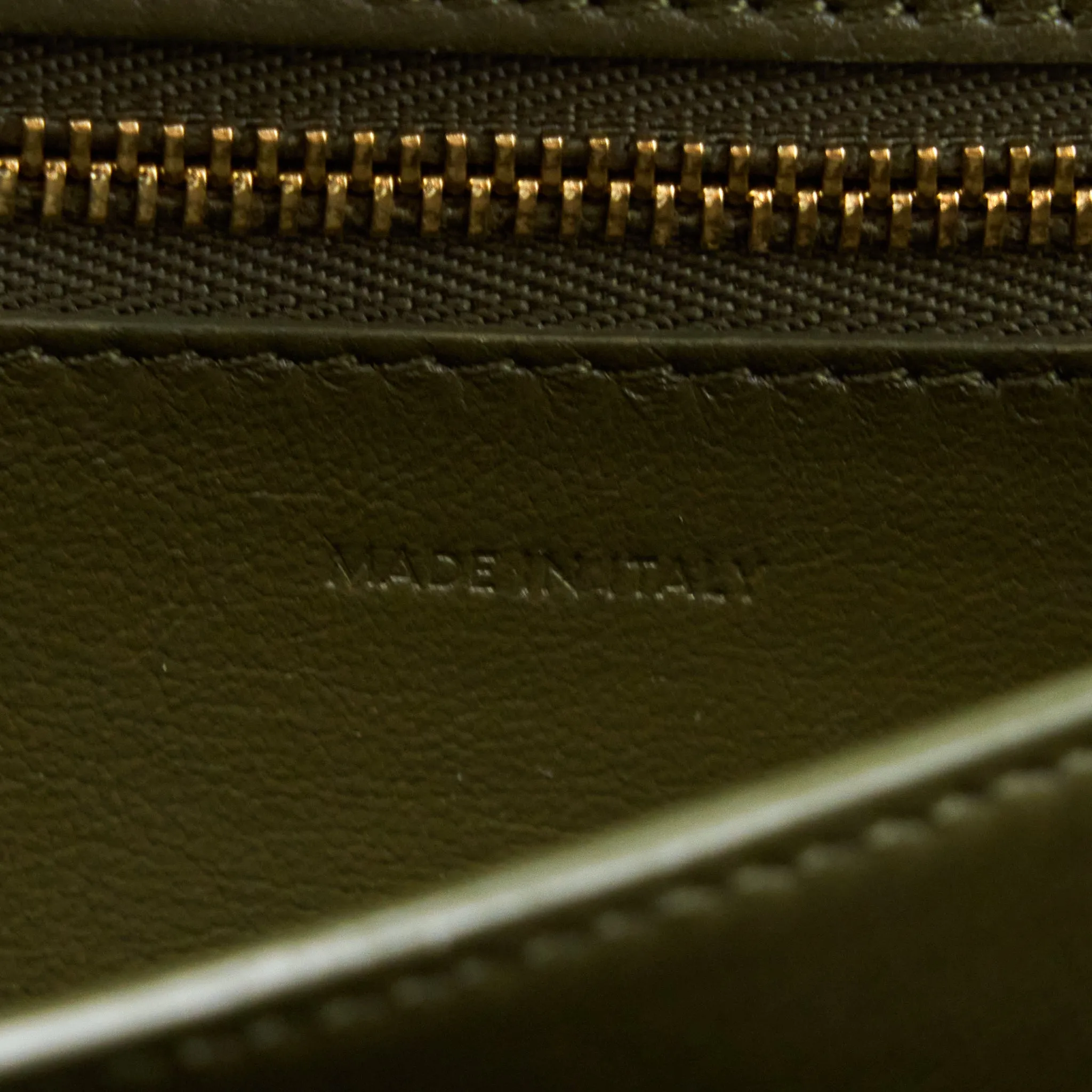 Celine Small Classic Bag Box Calfskin Army Green
