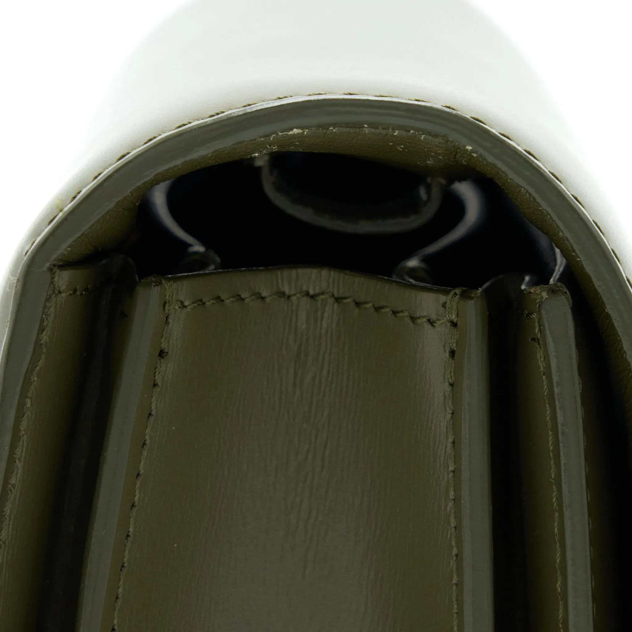 Celine Small Classic Bag Box Calfskin Army Green