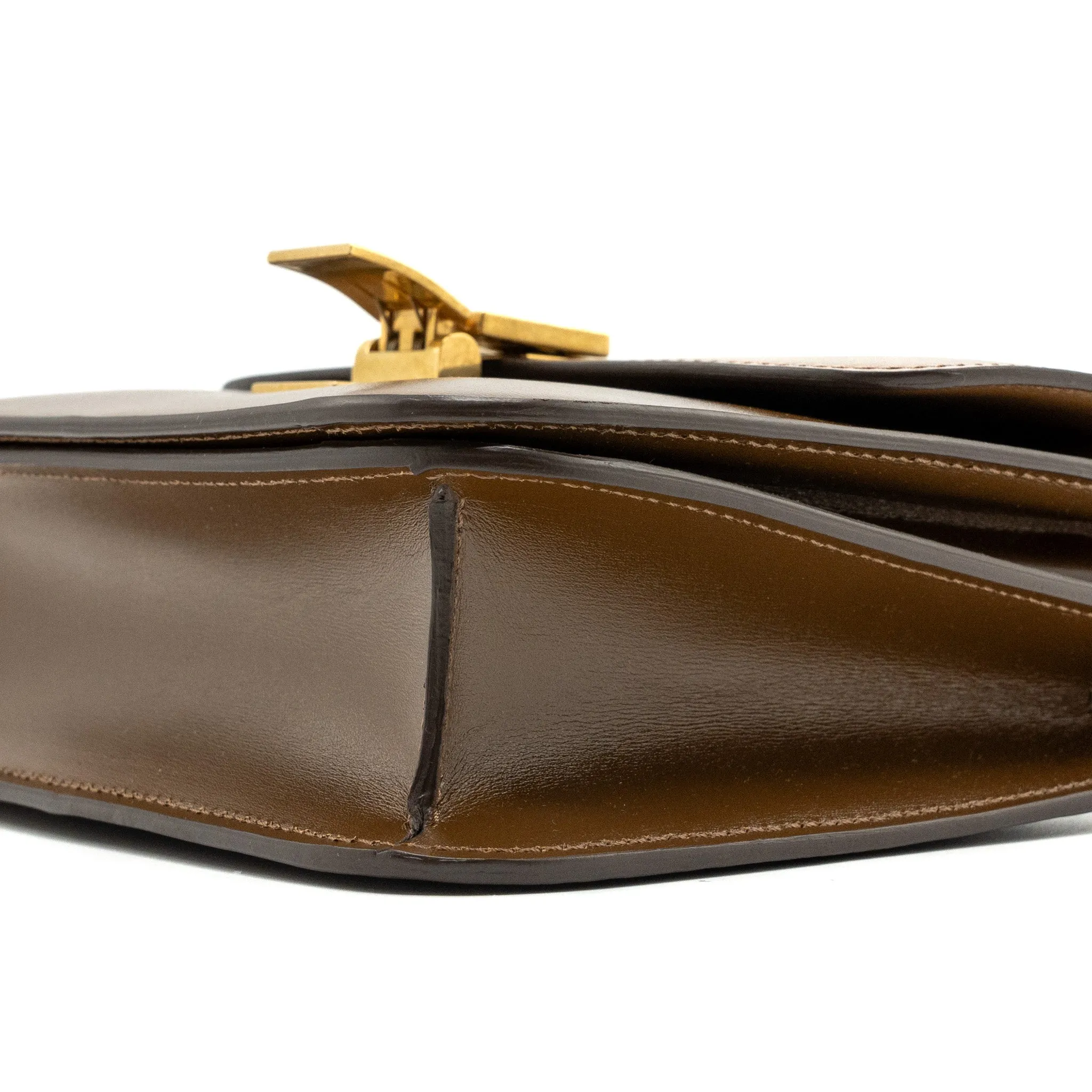 Celine Teen classic box bag calfskin brown