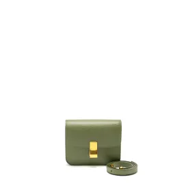 Celine Teen classic box bag calfskin green