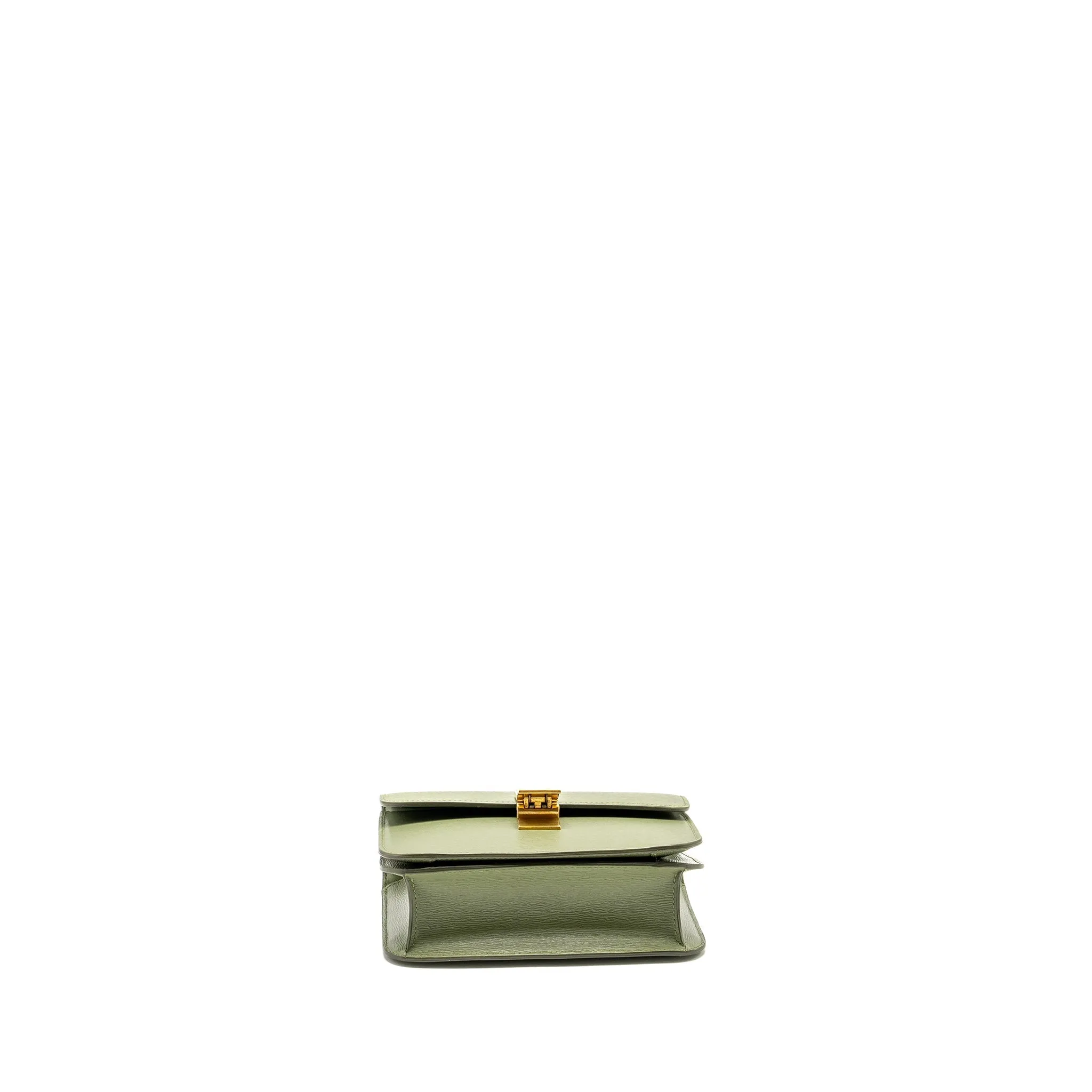Celine Teen classic box bag calfskin green