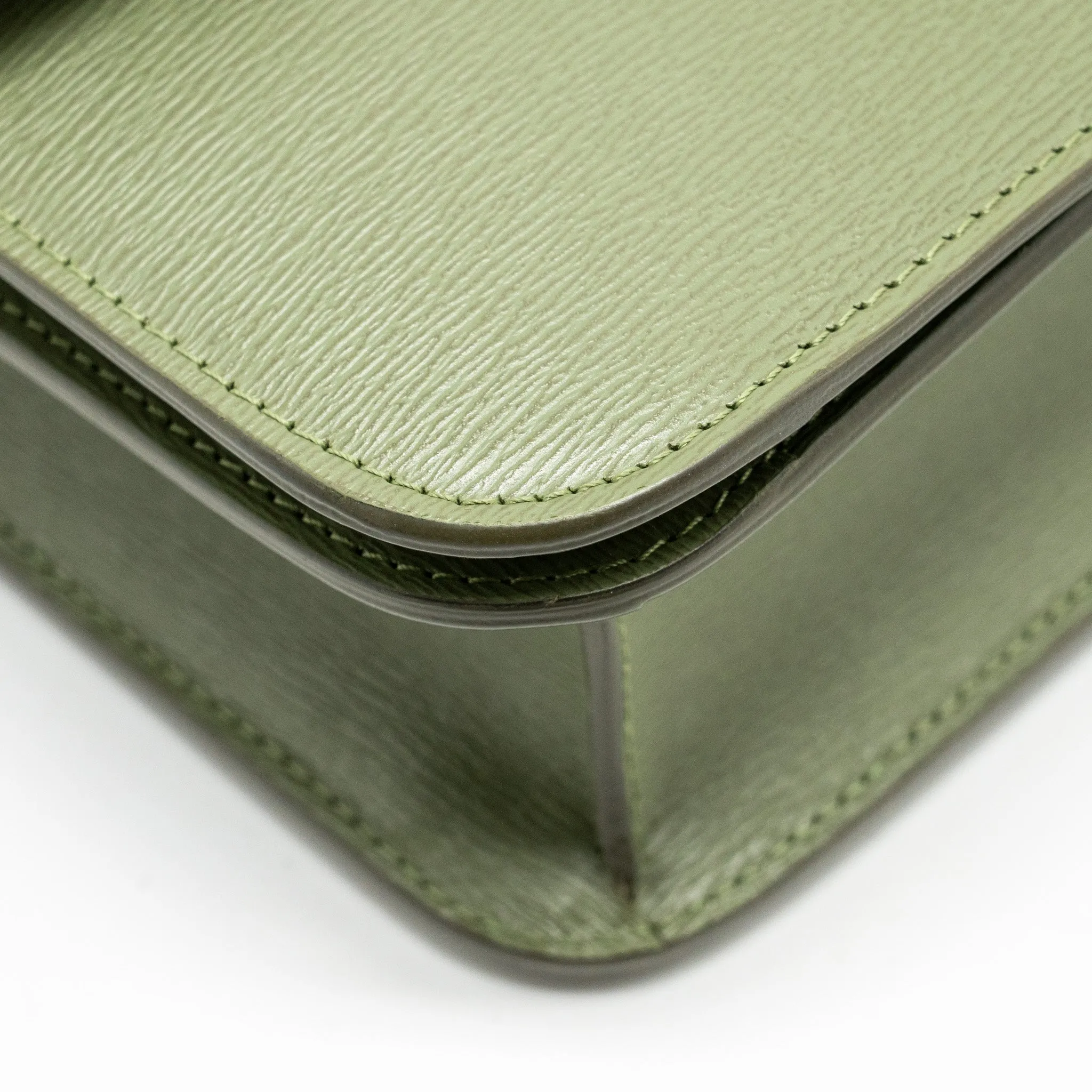 Celine Teen classic box bag calfskin green