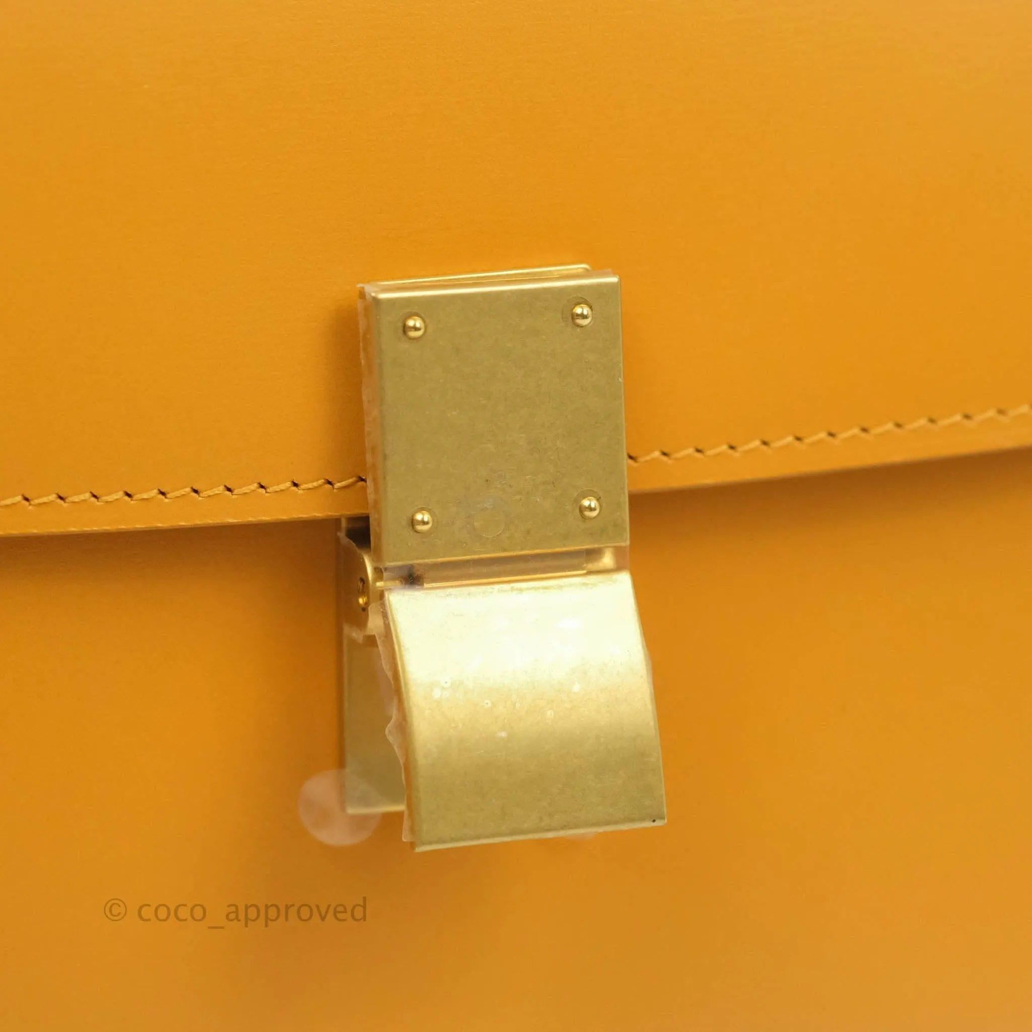Celine Teen Classic Box Flap Sesame Calfskin