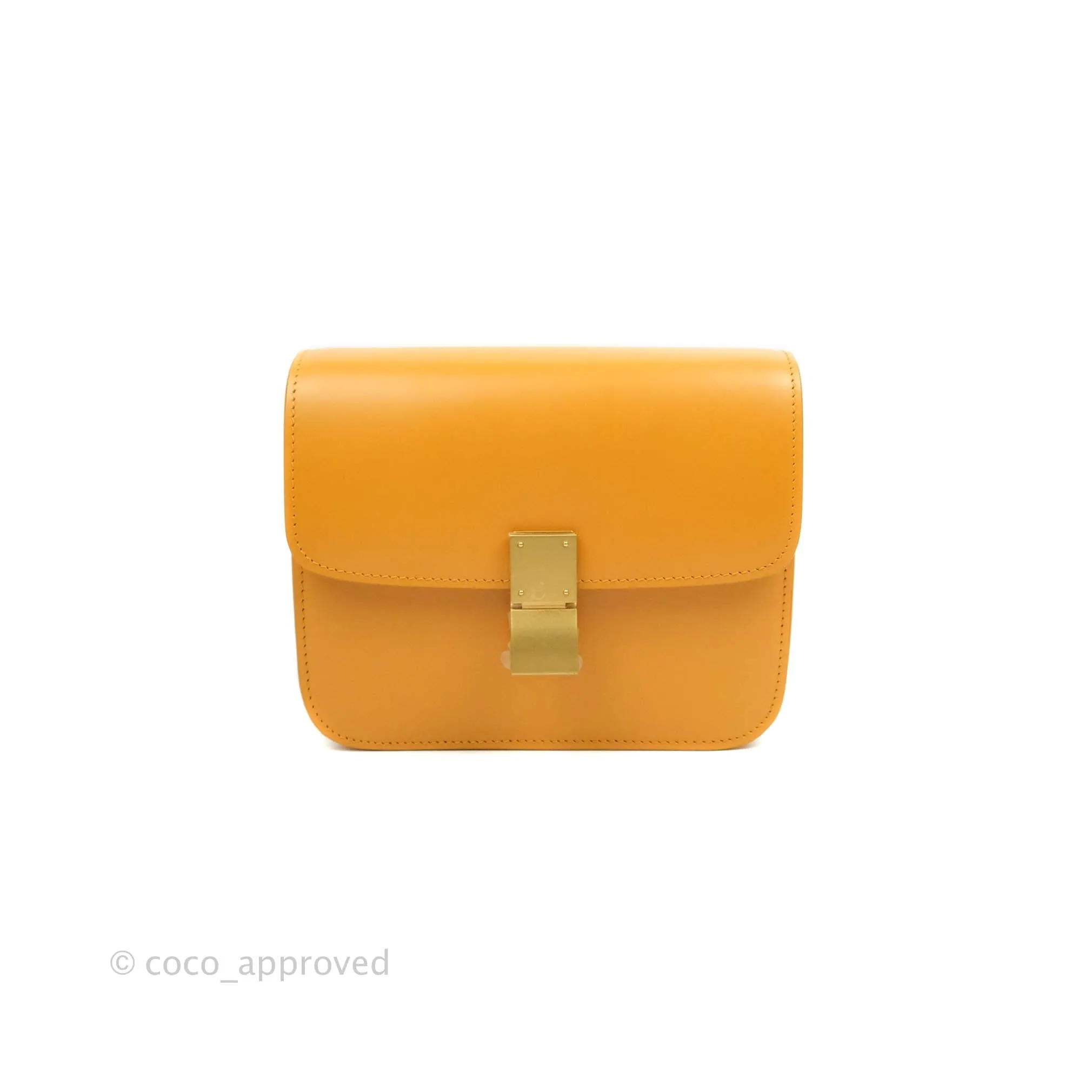 Celine Teen Classic Box Flap Sesame Calfskin