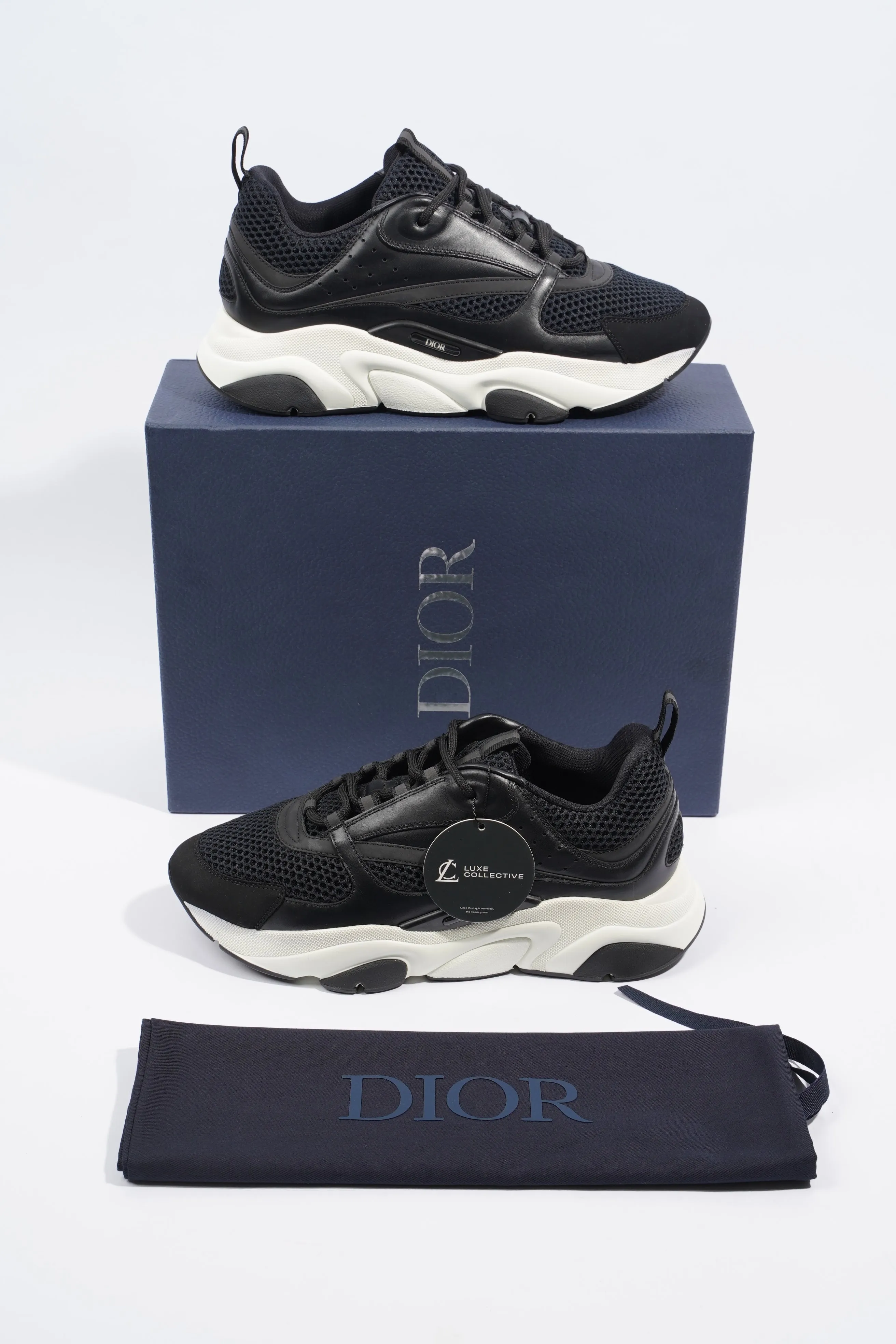 Christian Dior B22 Black / White Mesh EU 42.5 UK 8.5