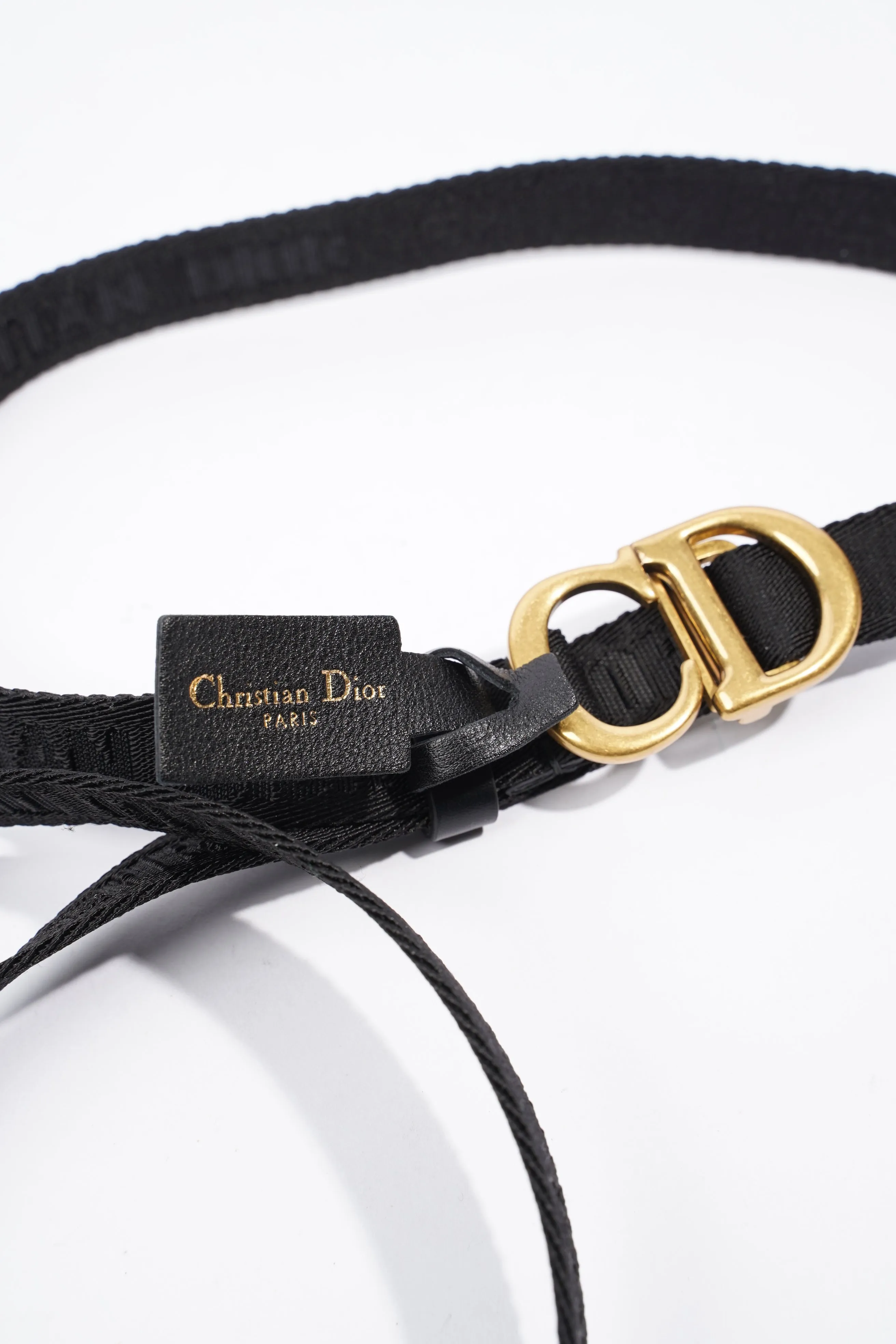 Christian Dior Belt Black Nylon 110