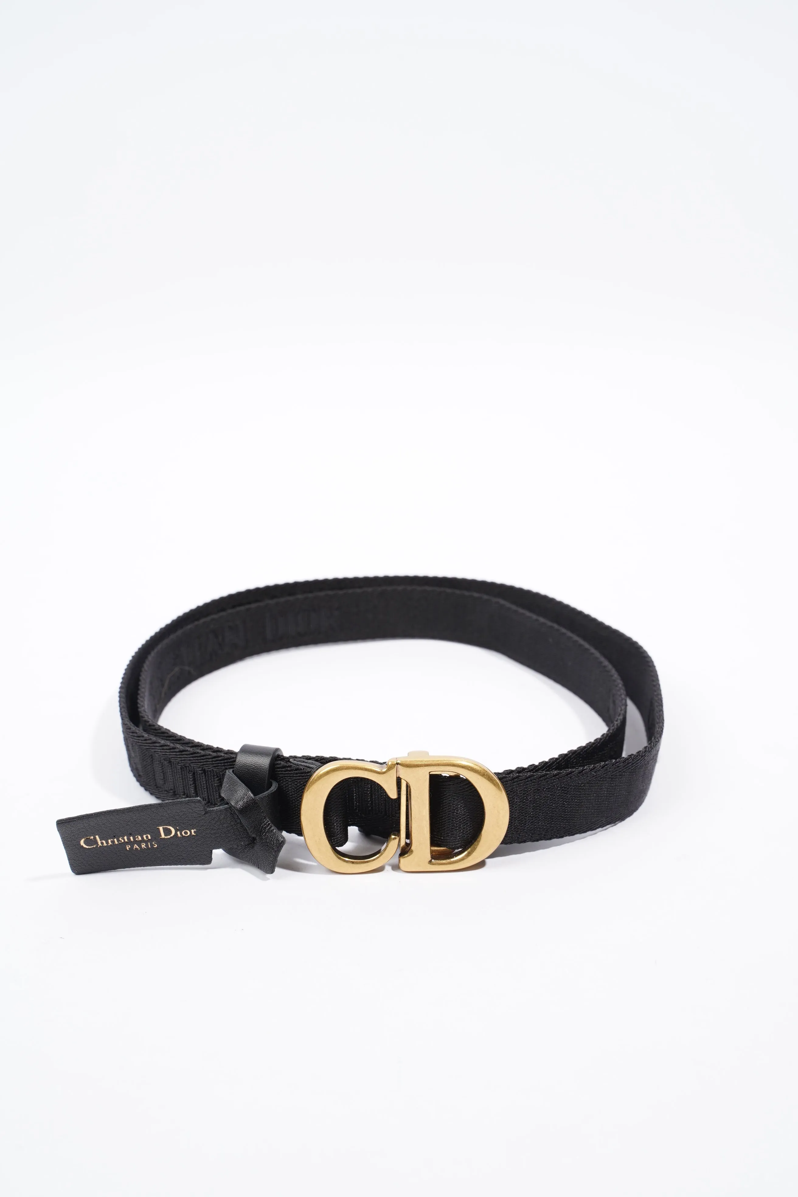 Christian Dior Belt Black Nylon 110
