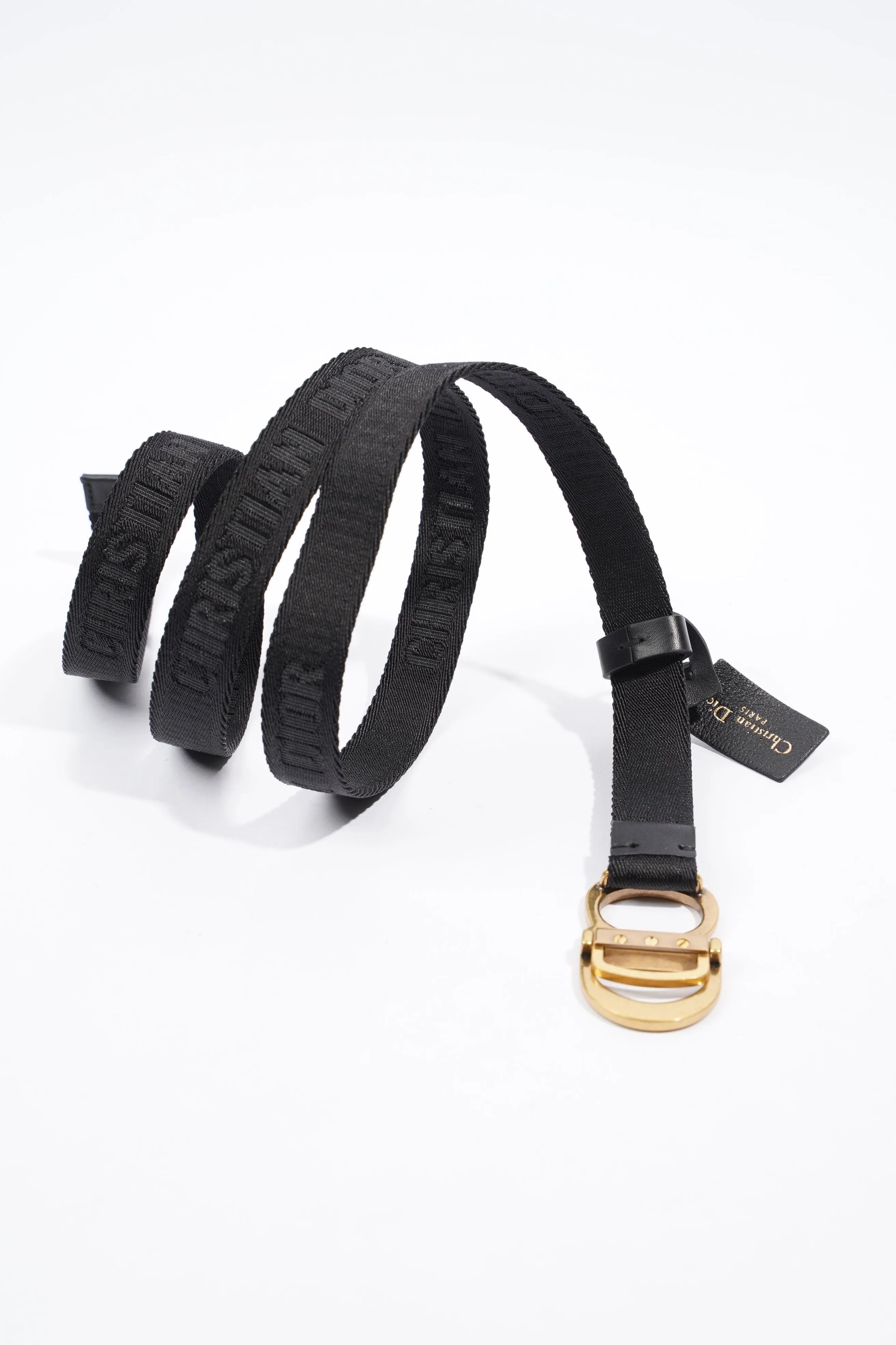 Christian Dior Belt Black Nylon 110