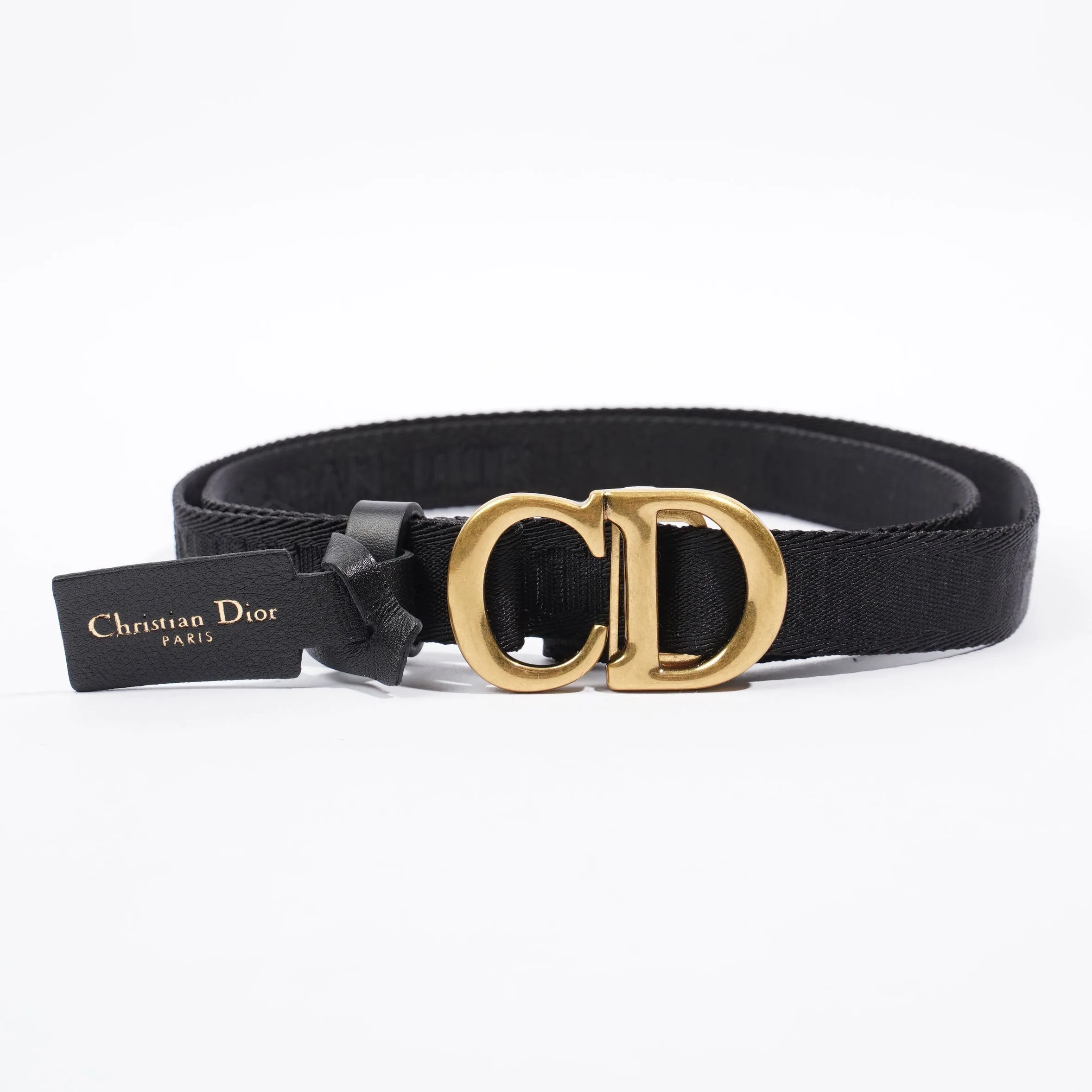 Christian Dior Belt Black Nylon 110