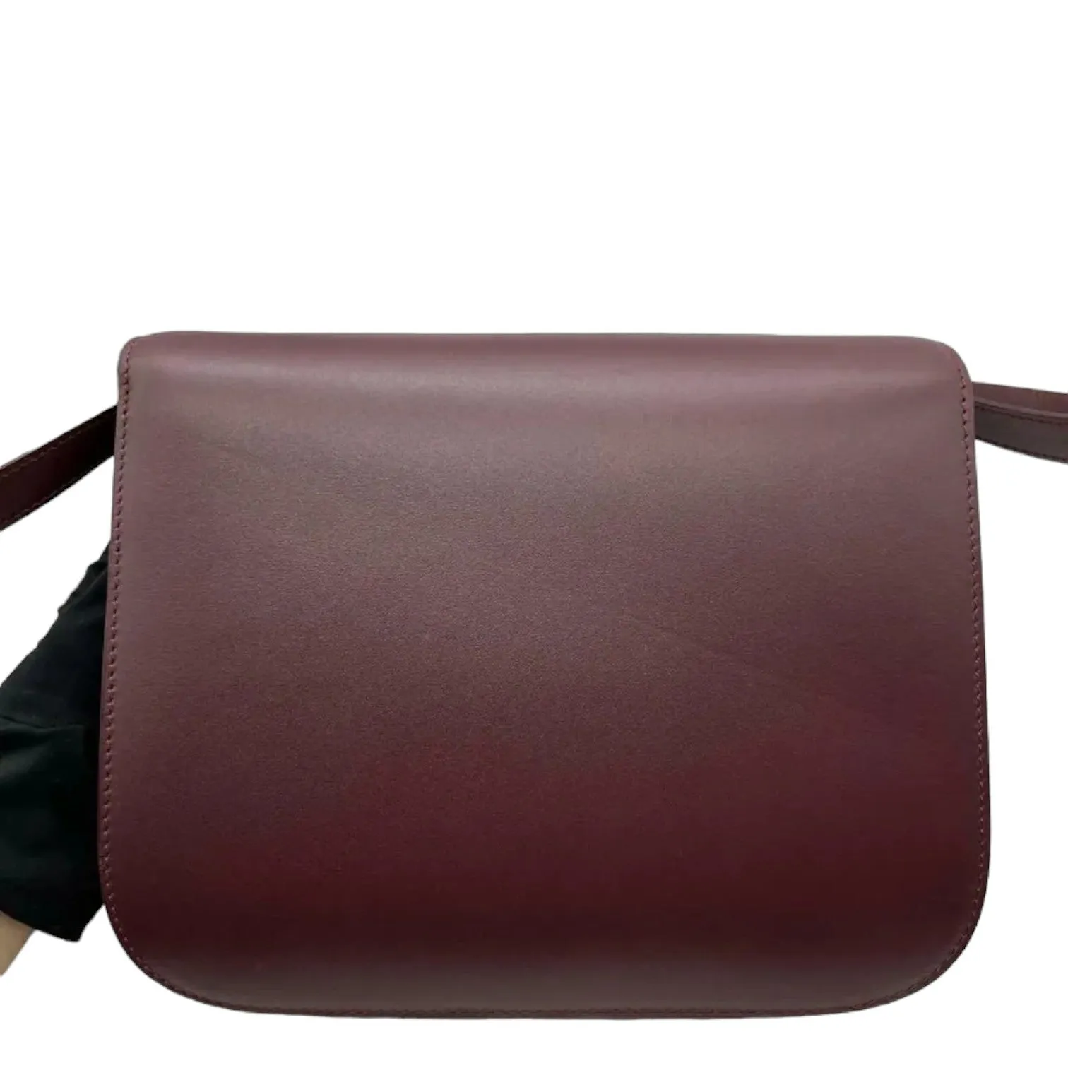 Classic Box Flap Medium Calfskin Burgundy GHW
