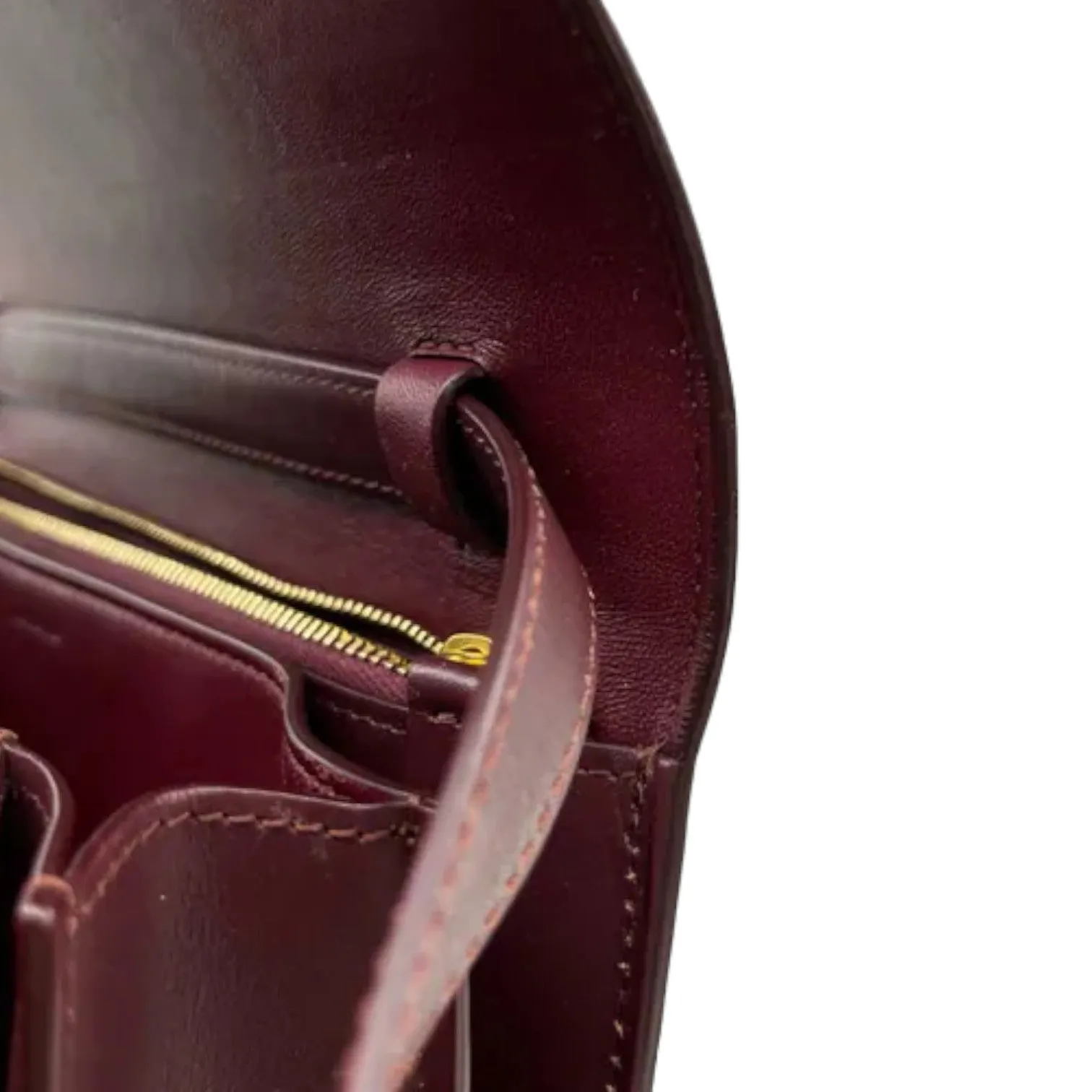 Classic Box Flap Medium Calfskin Burgundy GHW