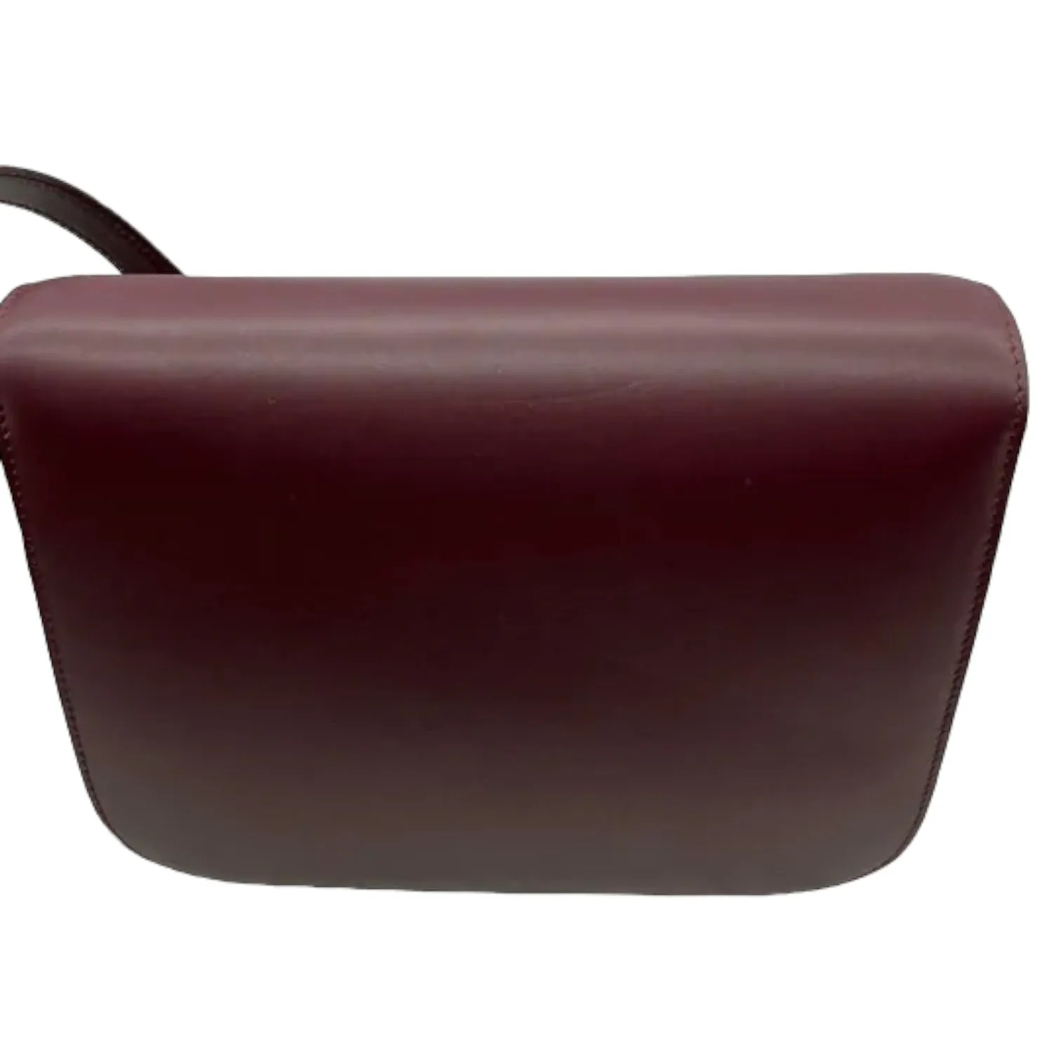 Classic Box Flap Medium Calfskin Burgundy GHW
