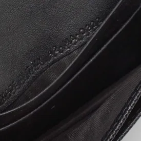DIOR Black Leather Saddle Flap Card Case