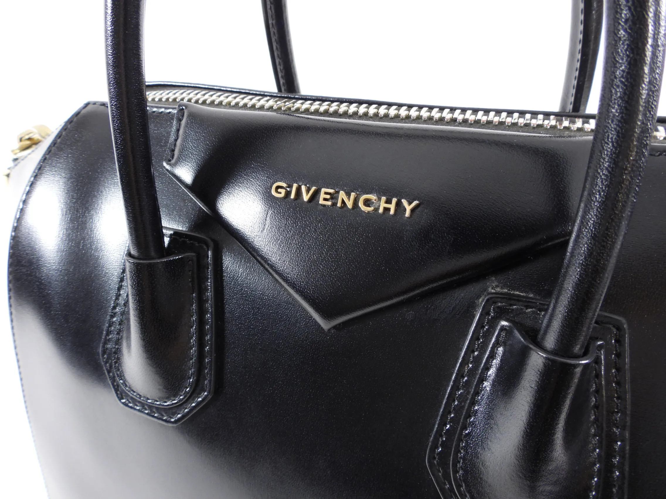 Givenchy Antigona Medium Black Smooth Leather Bag