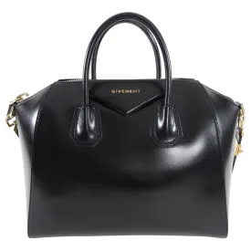 Givenchy Antigona Medium Black Smooth Leather Bag