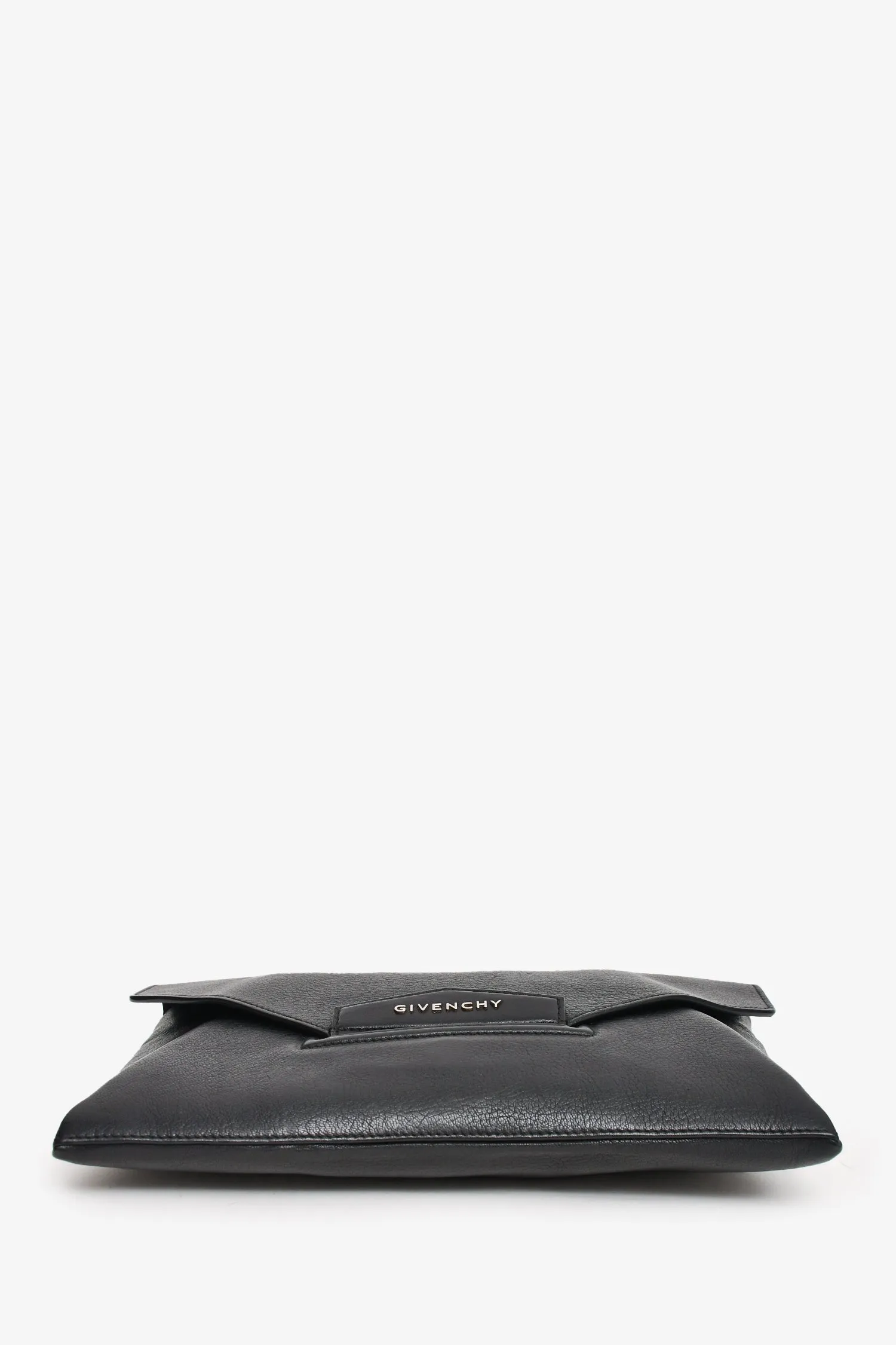 Givenchy Black Leather Antigona Clutch