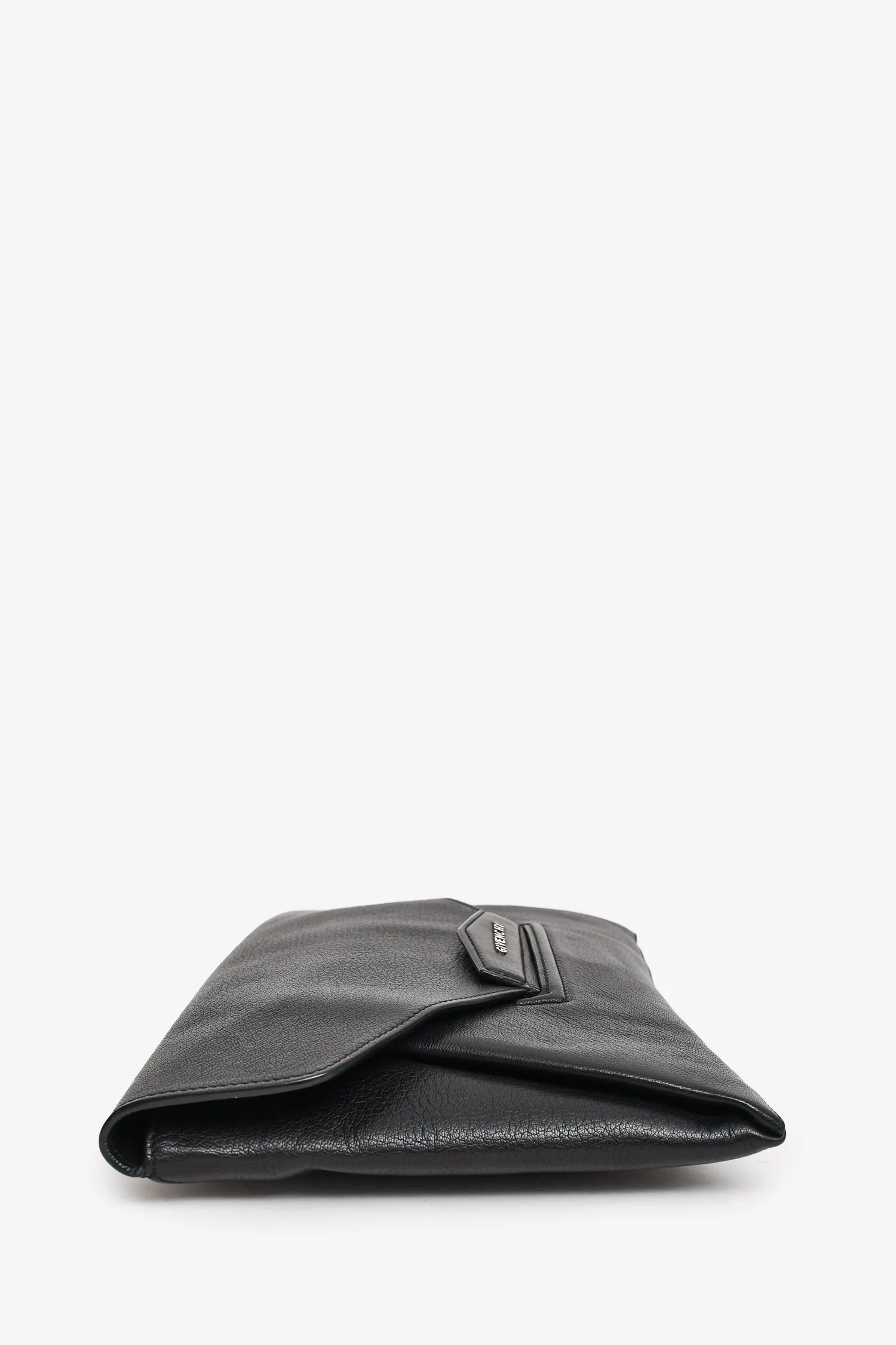 Givenchy Black Leather Antigona Clutch